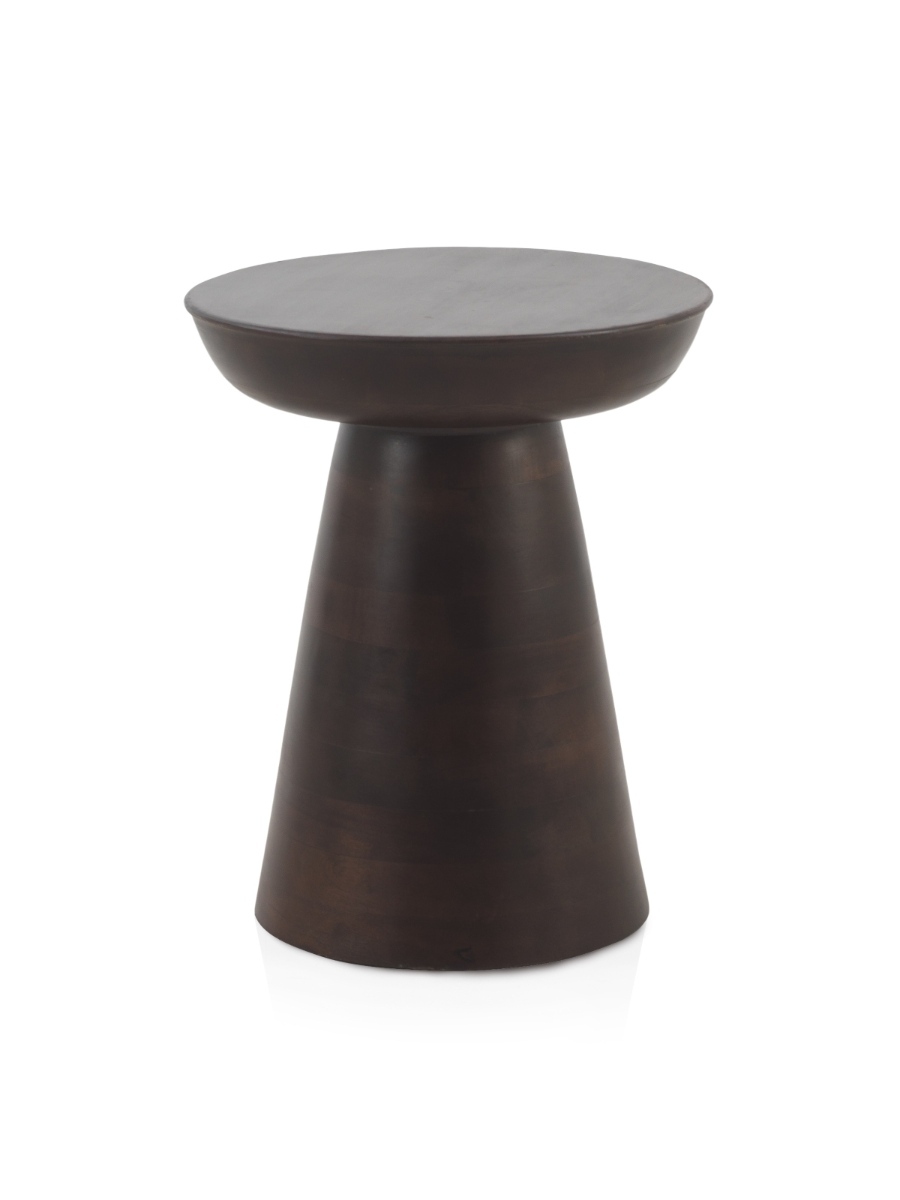 Table d’appoint en bois couleur noyer