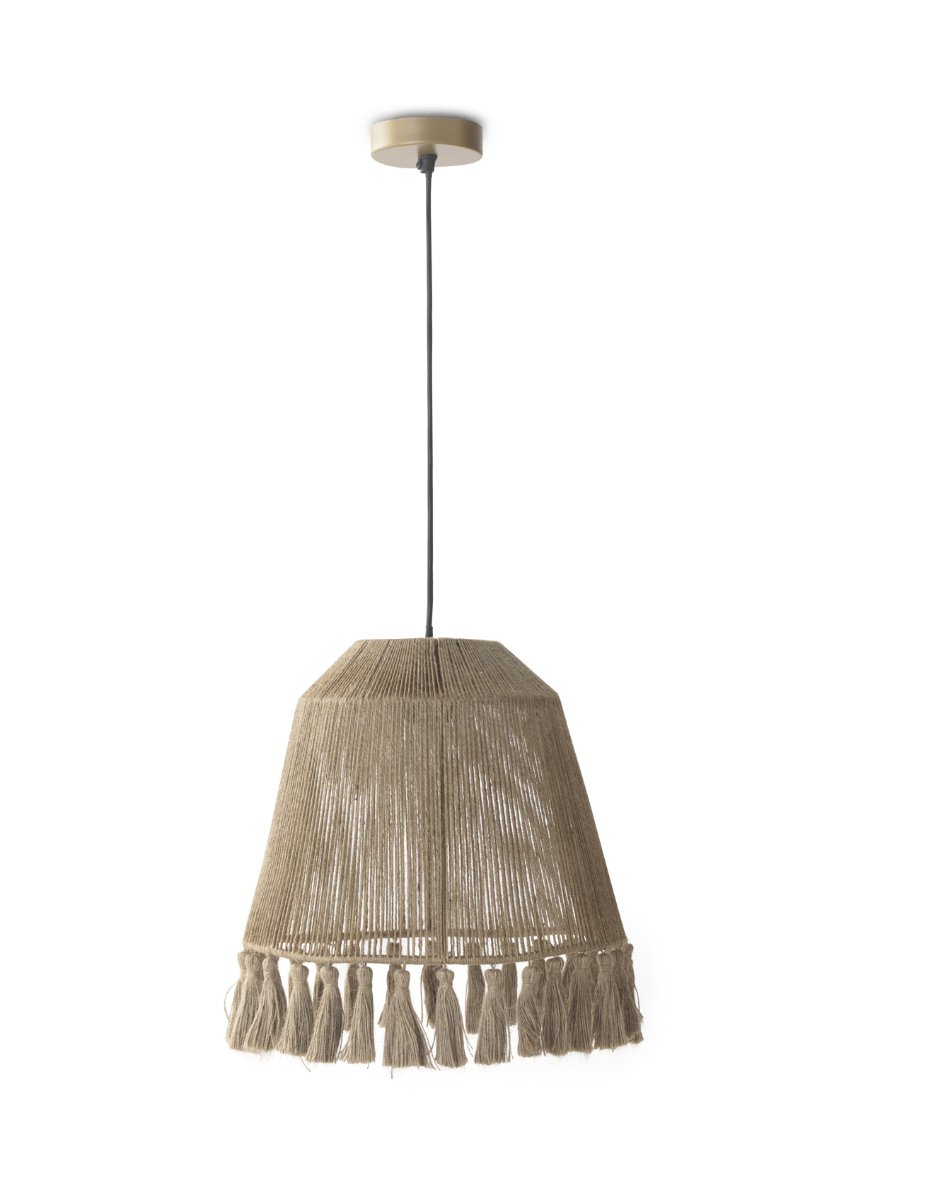 Plafonnier en jute naturel 35 cm diàmetre