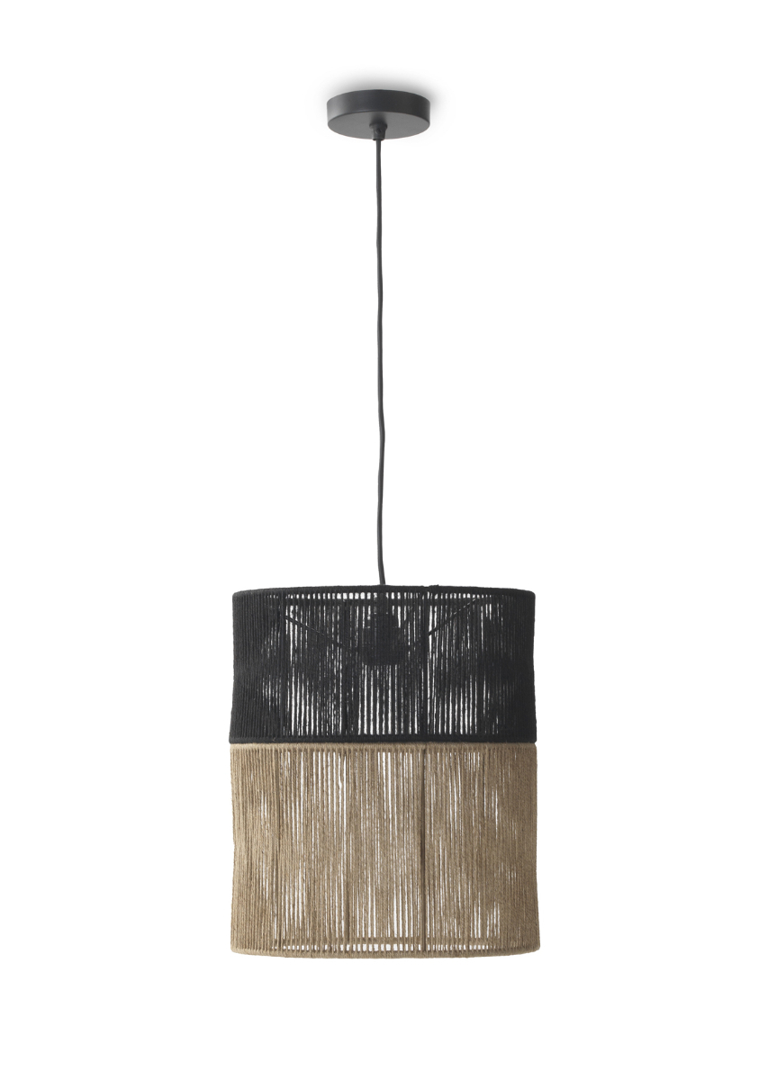 Plafonnier en jute naturel 30 cm diàmetre