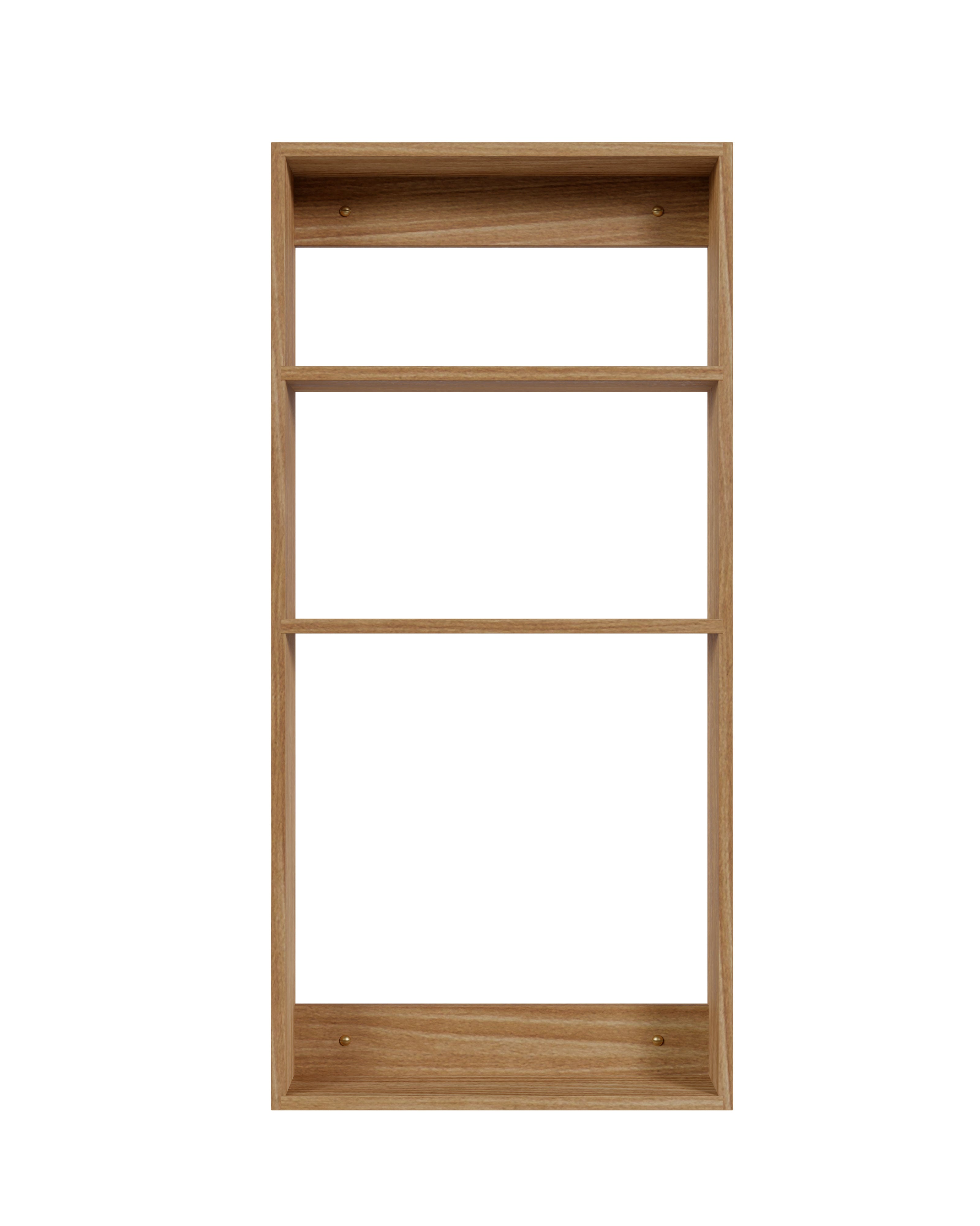 Étagère design 3 étagères en bois couleur brun clair