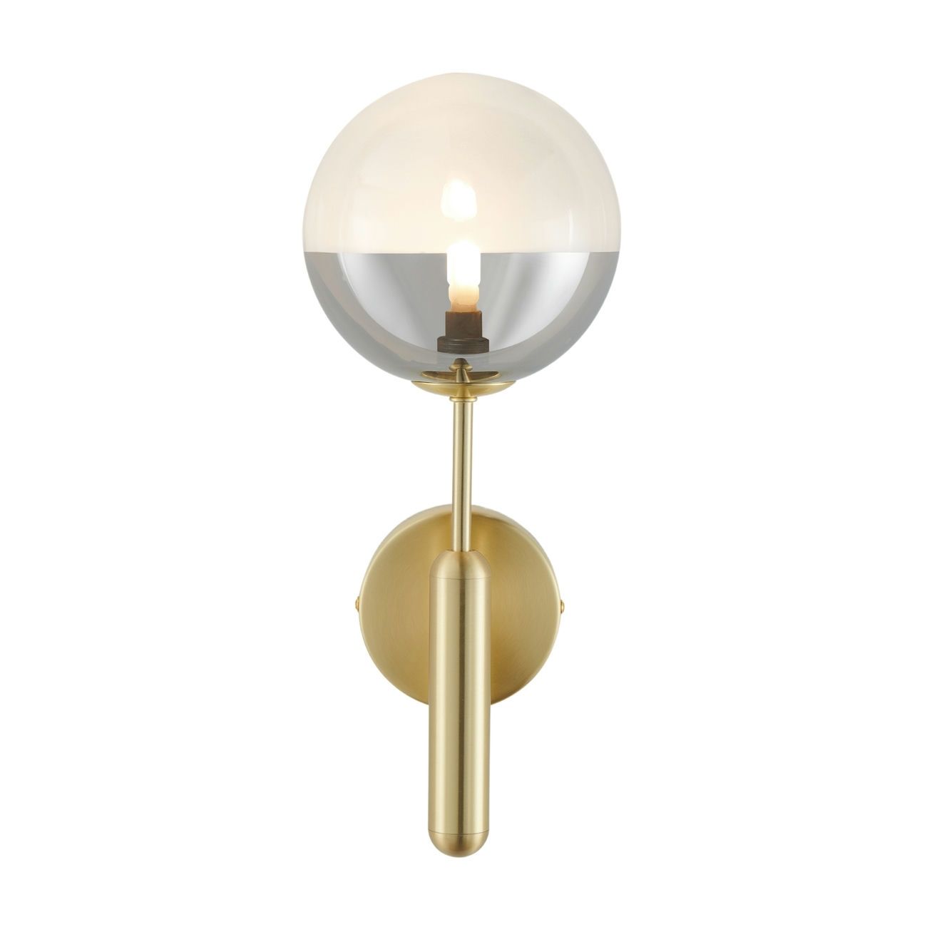 Applique en verre Doré / Laiton 33 cm