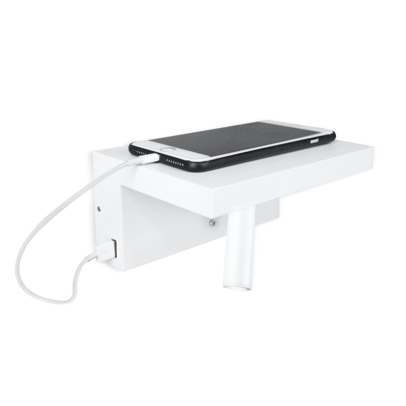 Applique en aluminium Blanc 18 cm