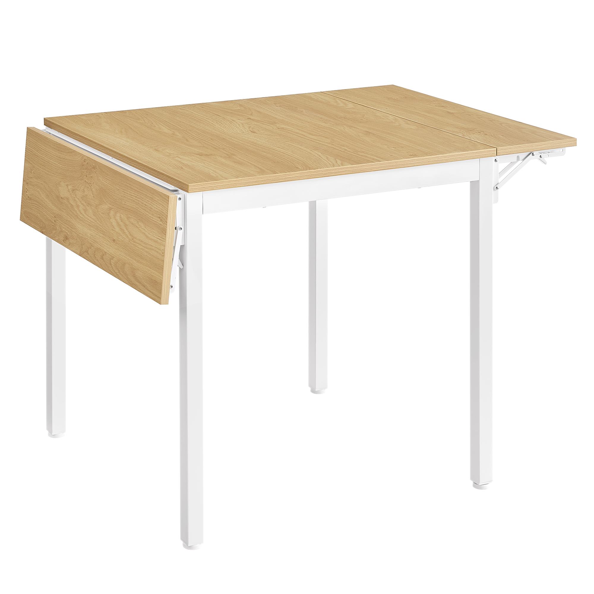 Table de salle à manger pliable extensible couleur chêne naturel