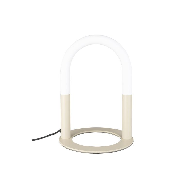 Lampe design en métal beige