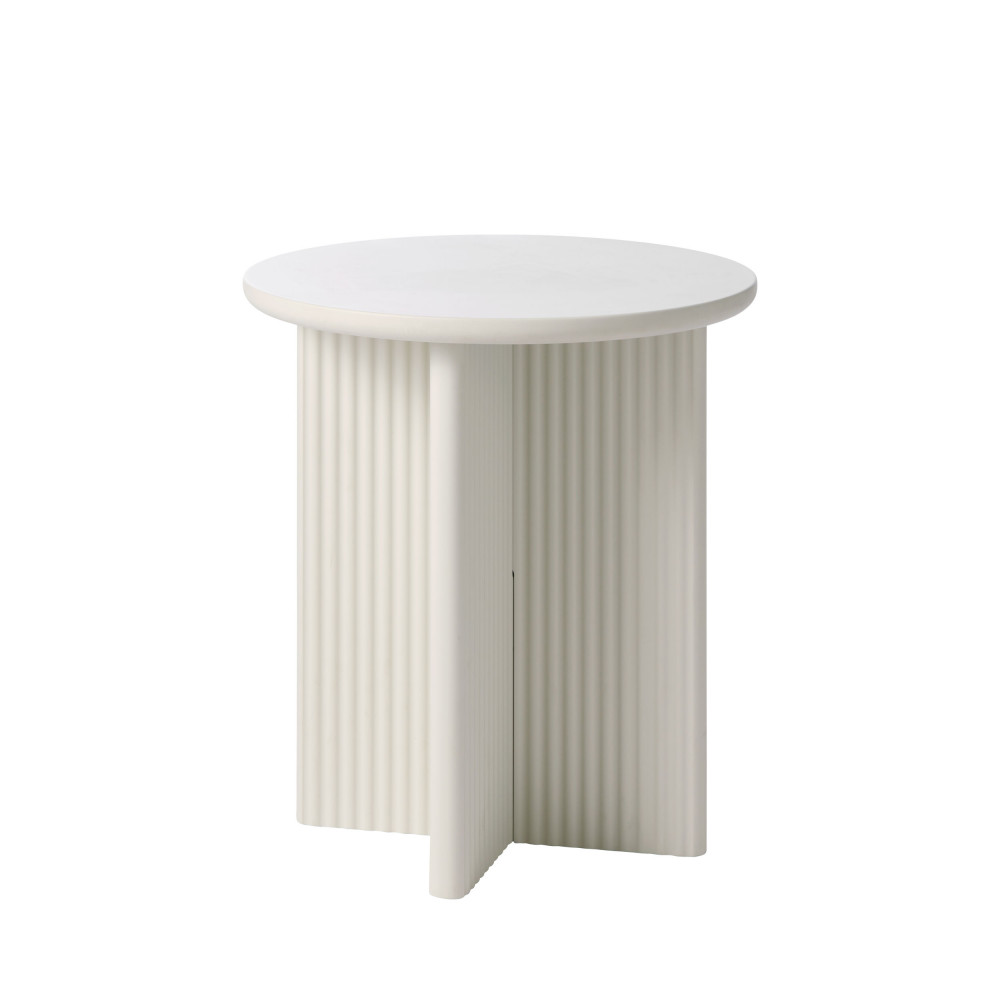 Table d’appoint ronde en bois ø50cm – Grège