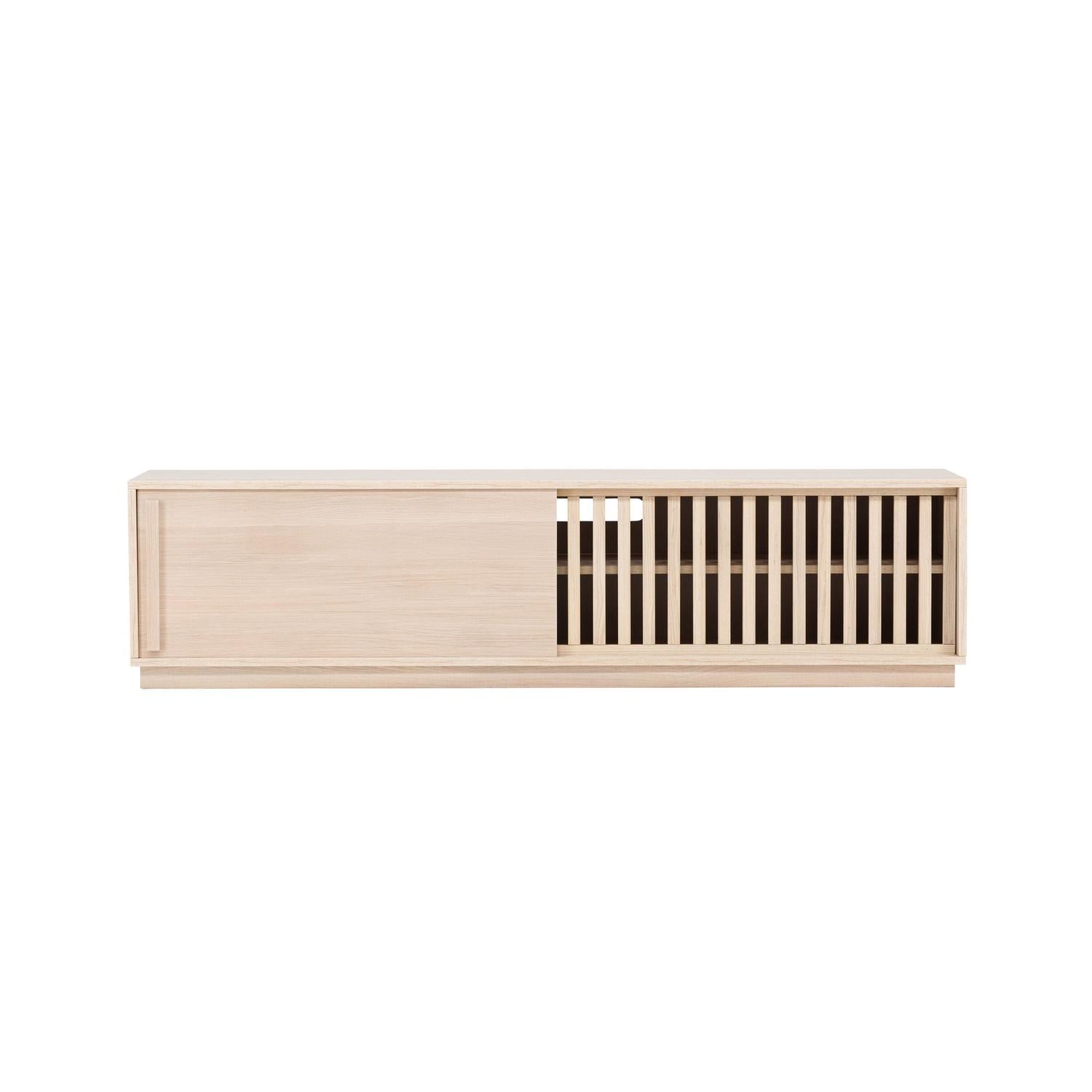 Meuble TV design en bois beige
