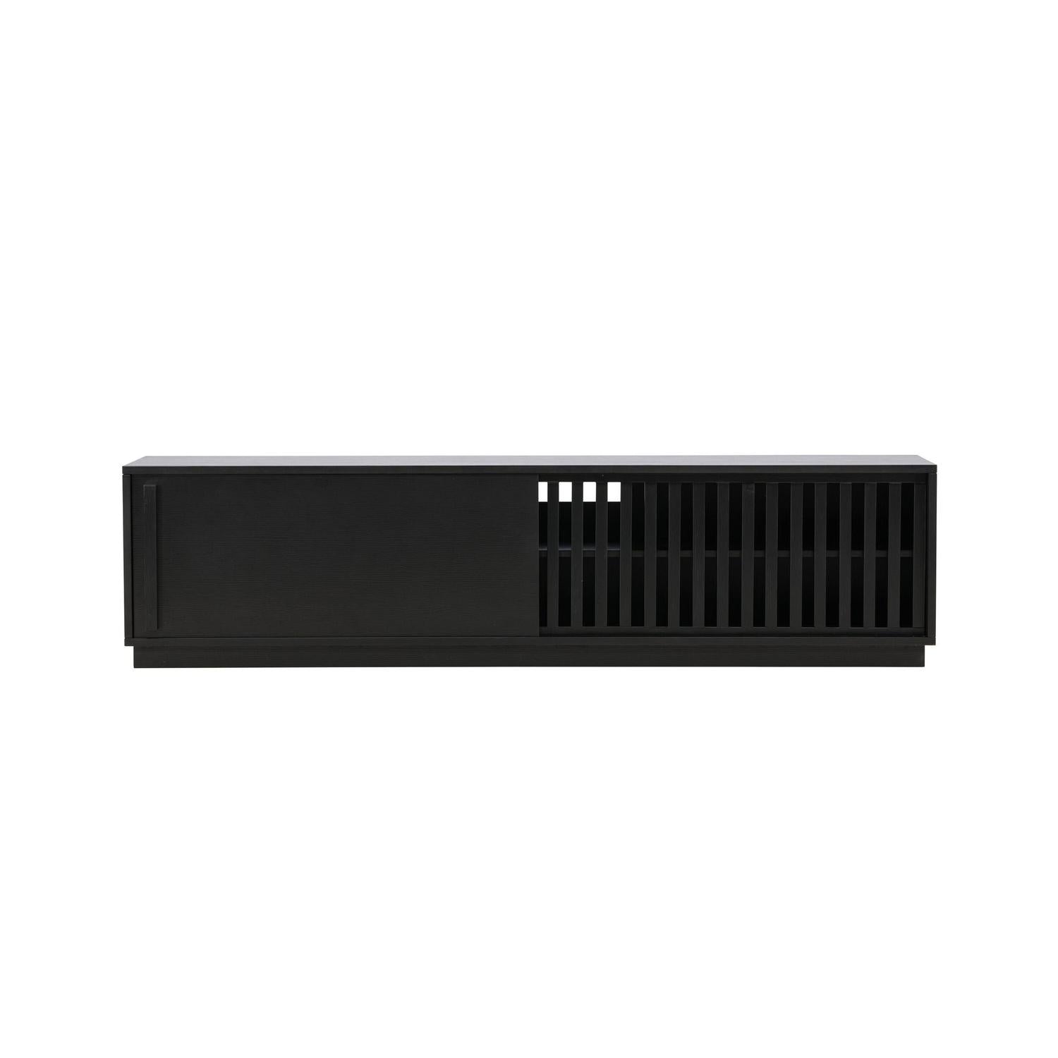 Meuble TV design en bois noir