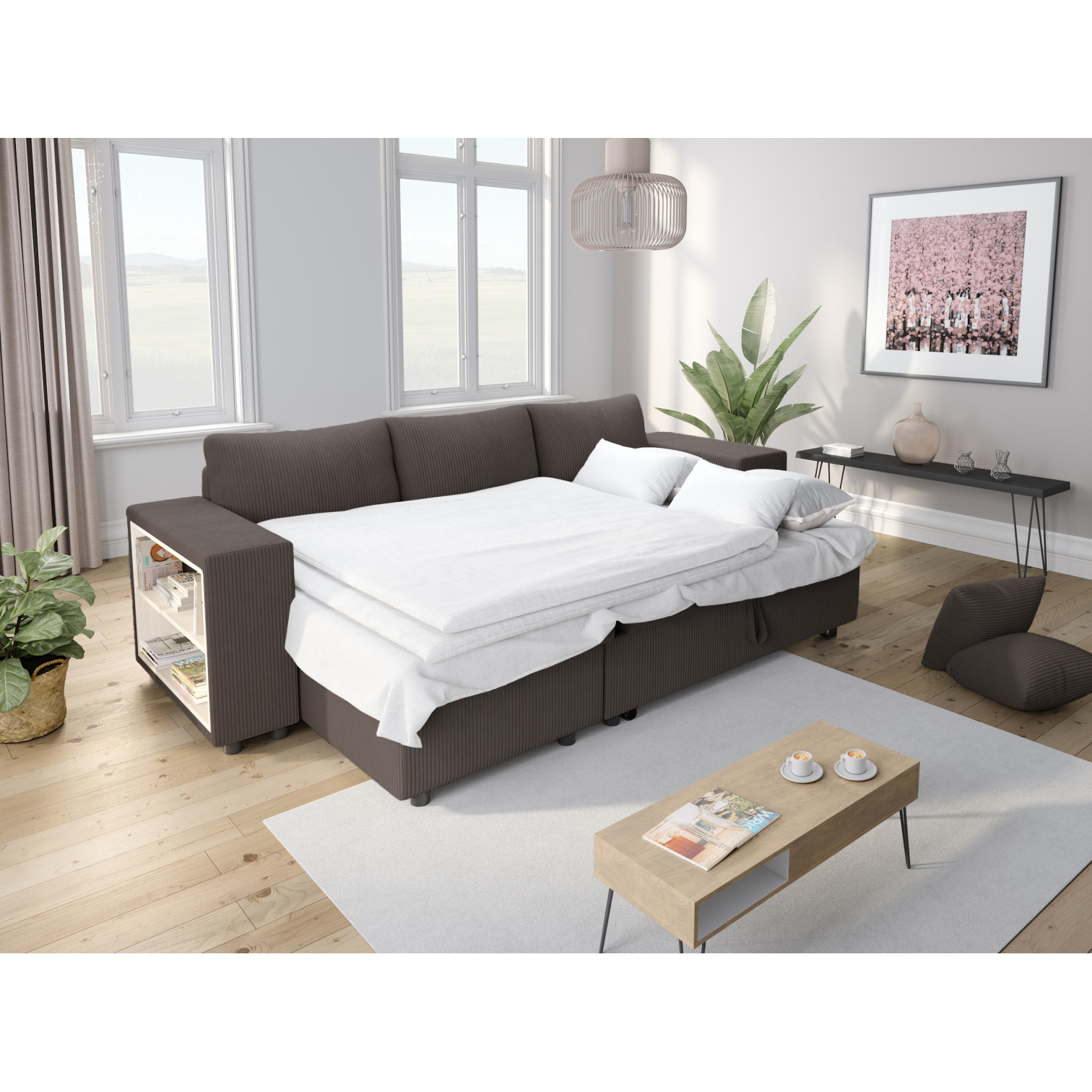 mady - Canapé convertible Gris - Vue supplémentaire 2