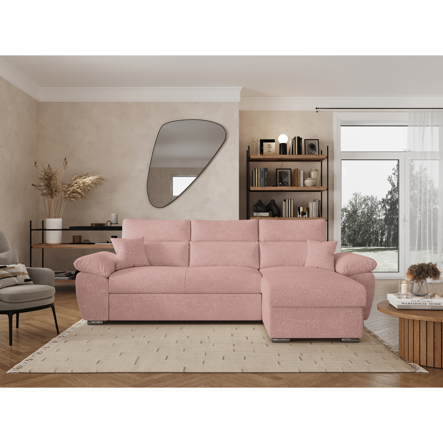 Produit similaire: komeco - Canapé relax convertible Rose