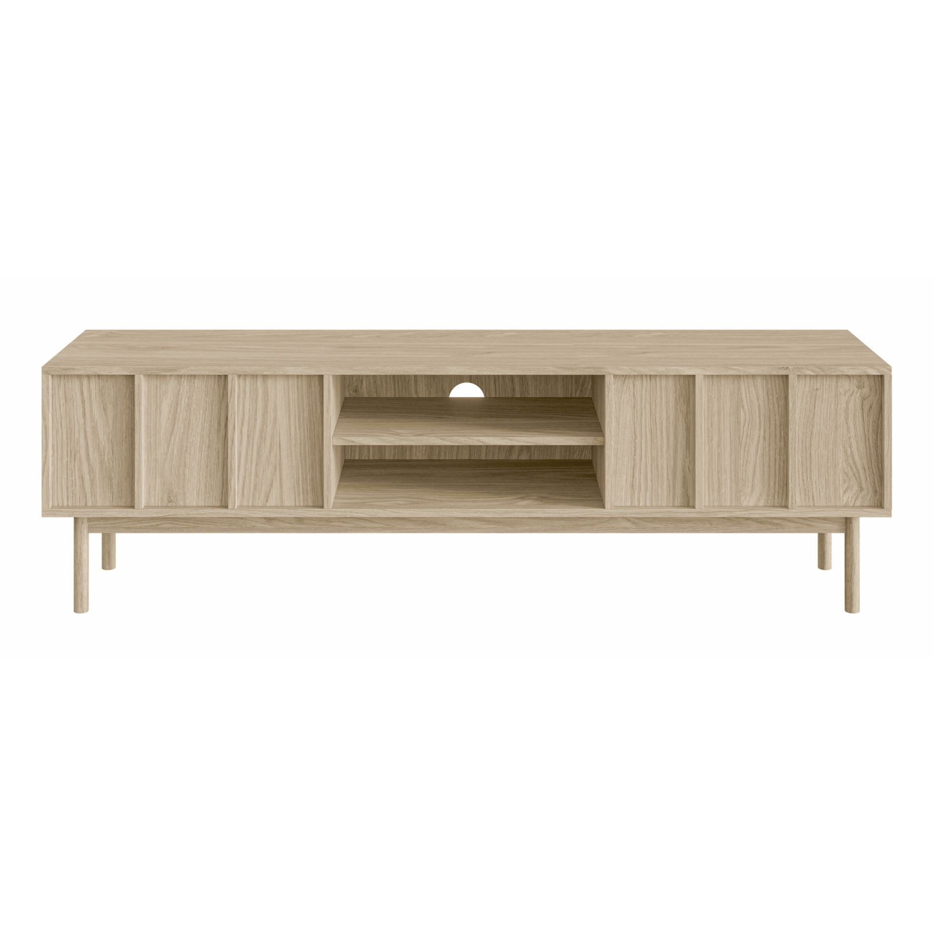 Meuble TV 2 tiroirs en aspect chêne 170 cm