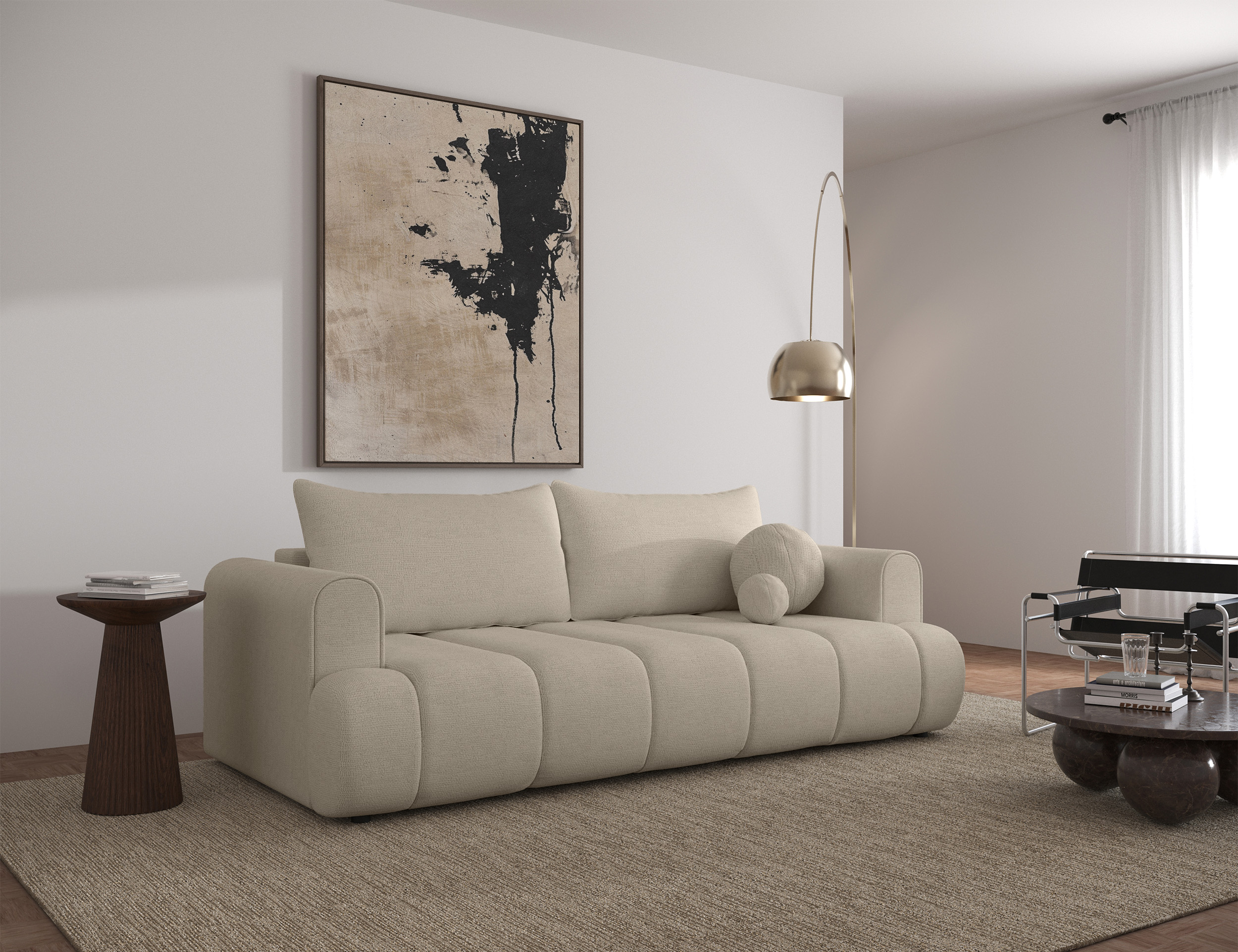 dandelino - Canapé Beige - Vue supplémentaire 2