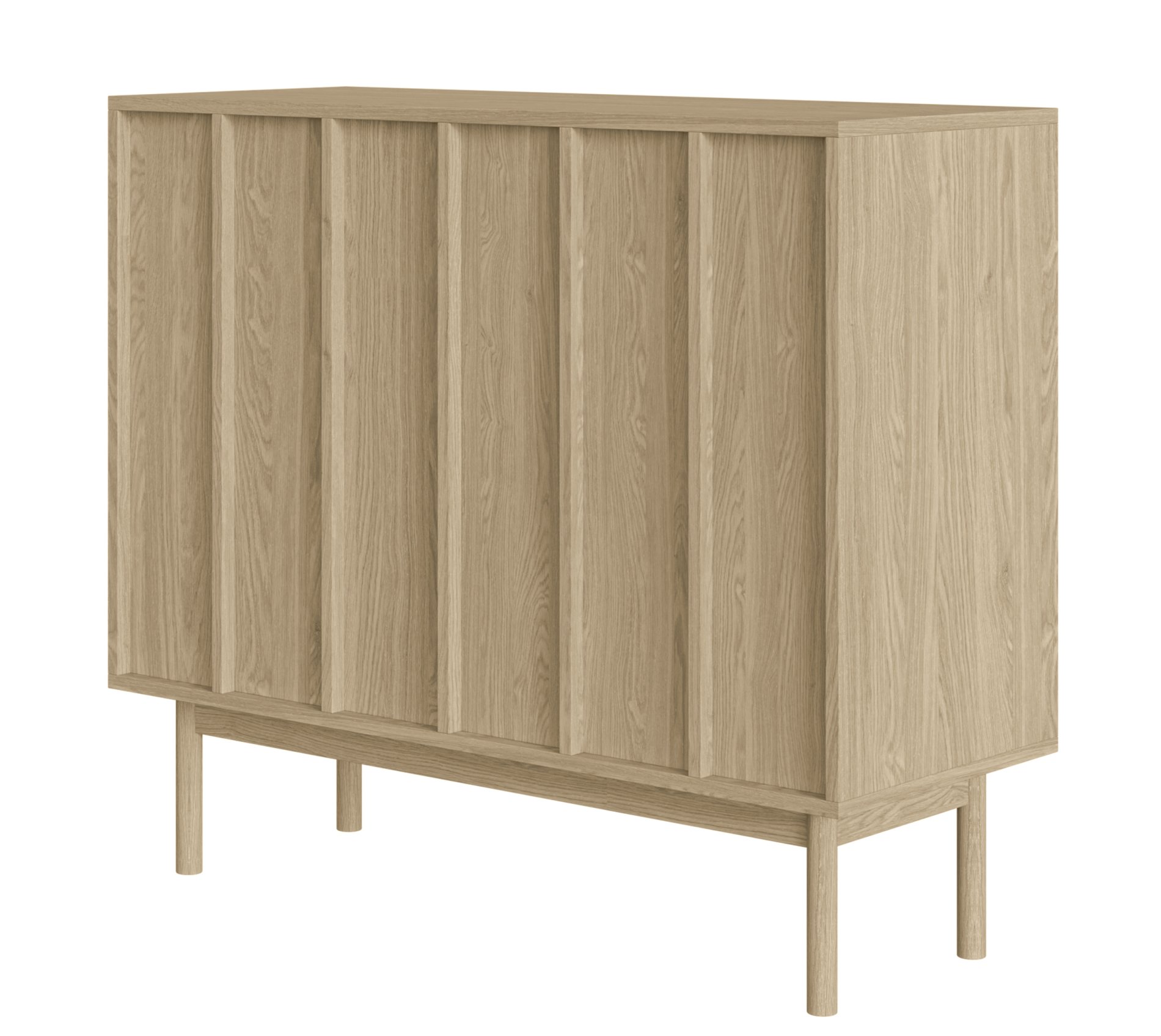 Buffet 2 portes en aspect chêne 100 cm