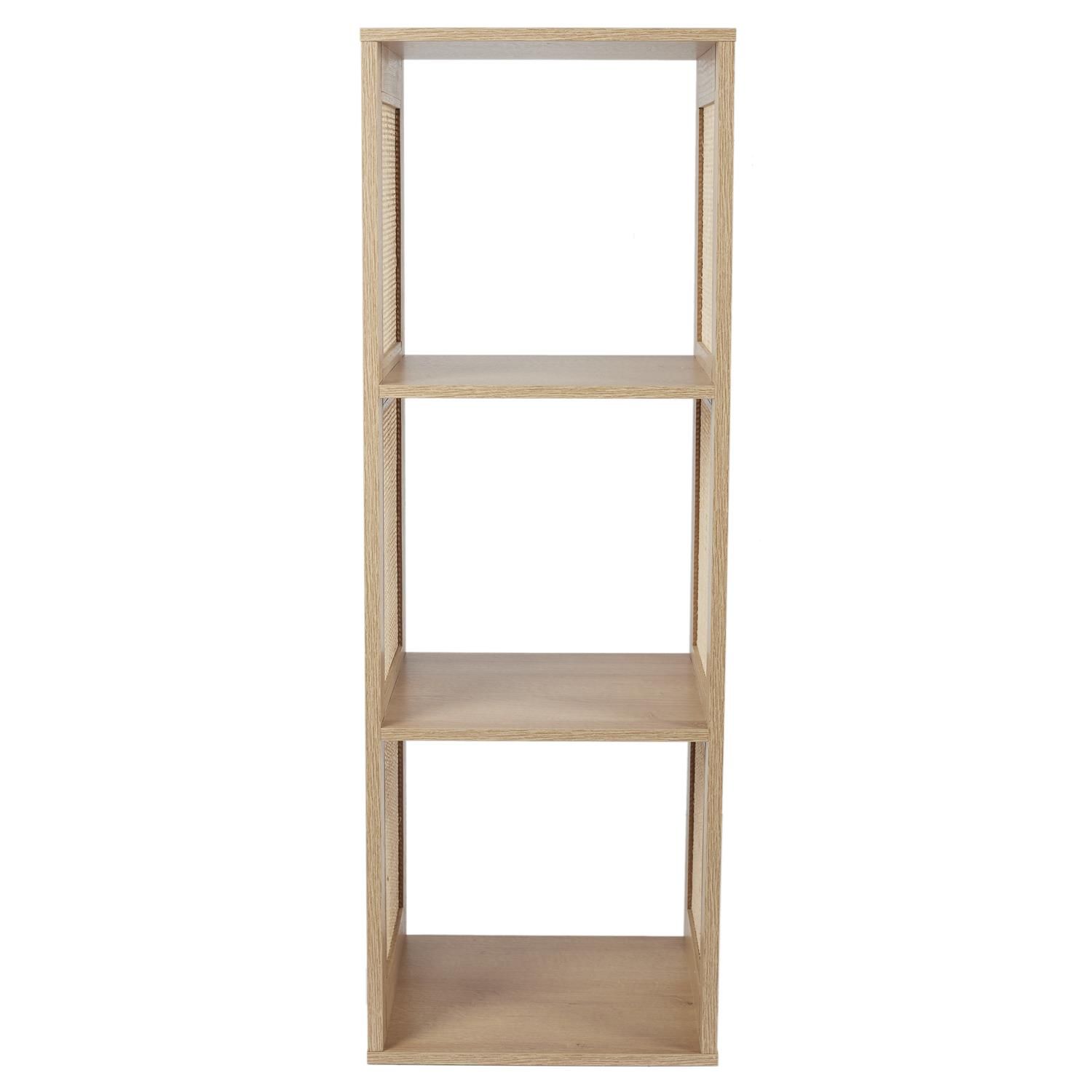 Etagère de rangement 3 cases marron