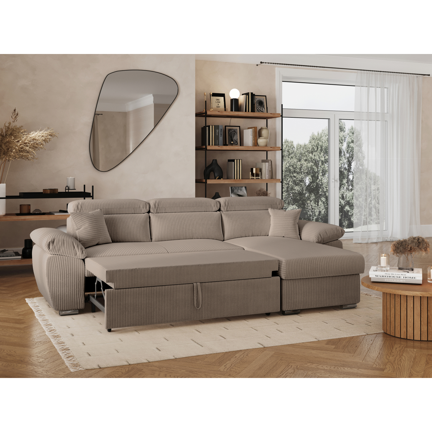 komeco - Canapé relax convertible Marron - Vue supplémentaire 2