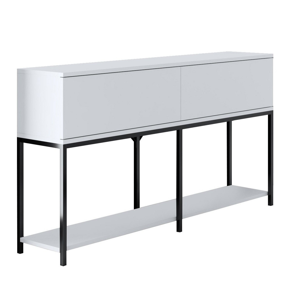 Console 2 portes abattantes L150 cm – Multicolore