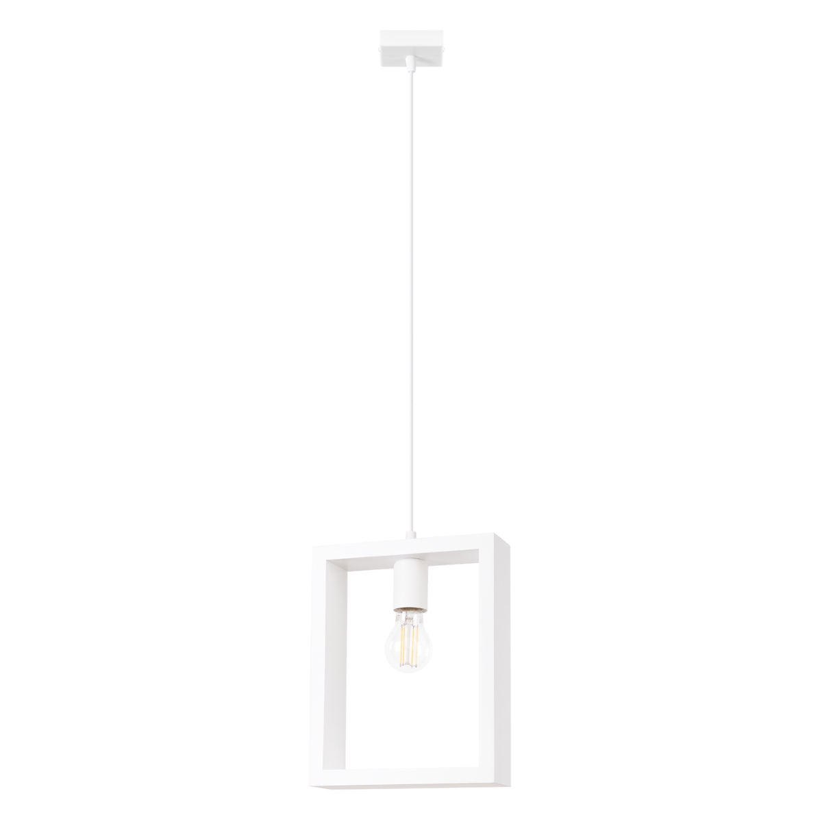 Suspension en métal, blanc H: 133cm