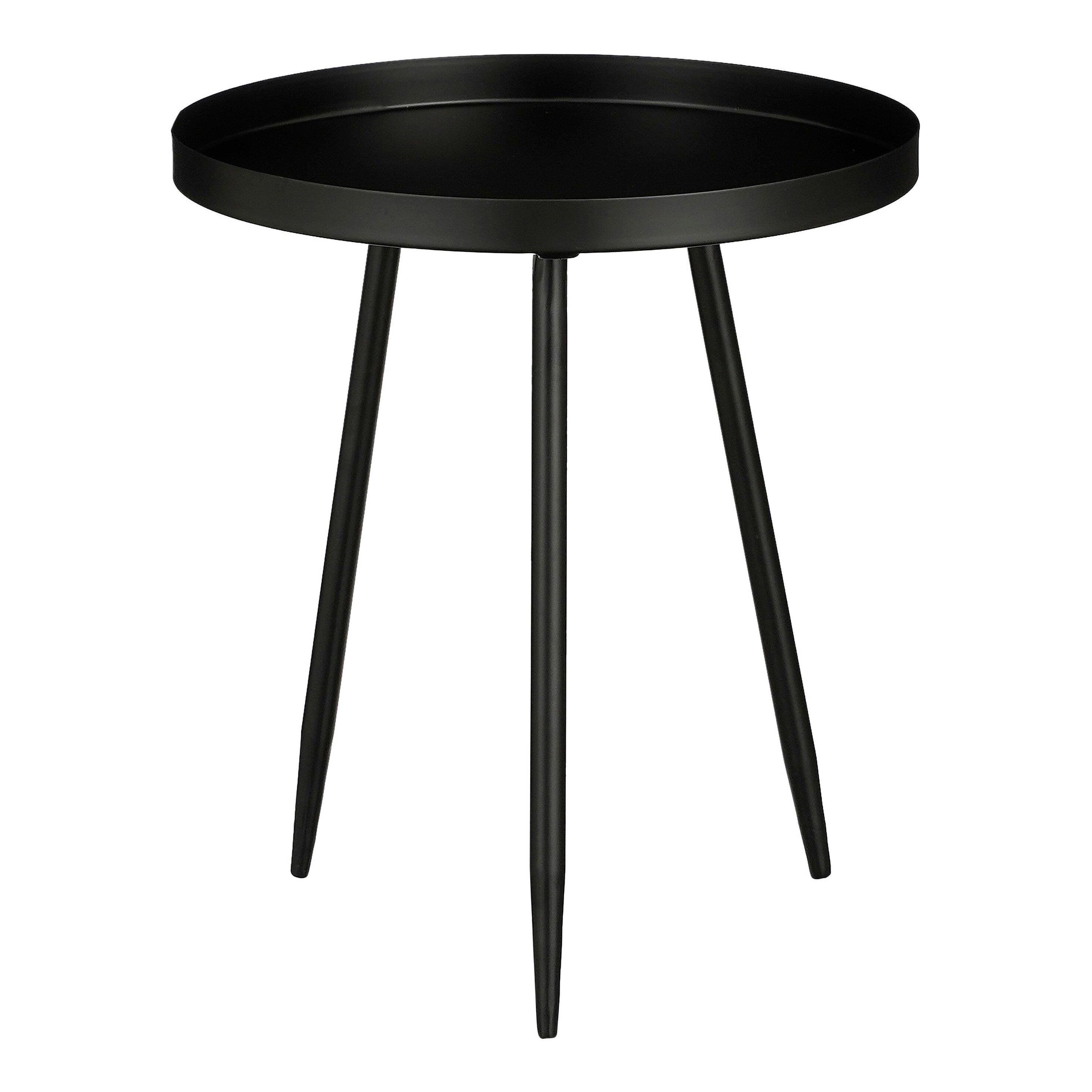 Table d&rsquo;appoint en métal noir H38