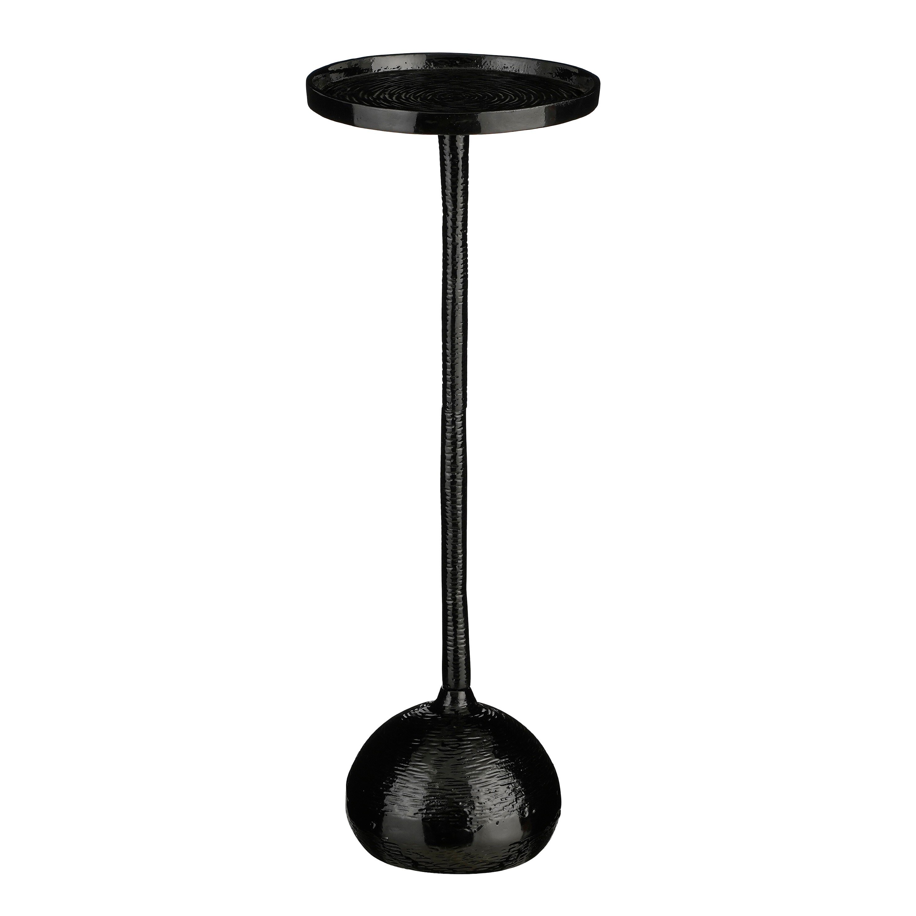 Table d&rsquo;appoint en aluminium recyclé noir H68