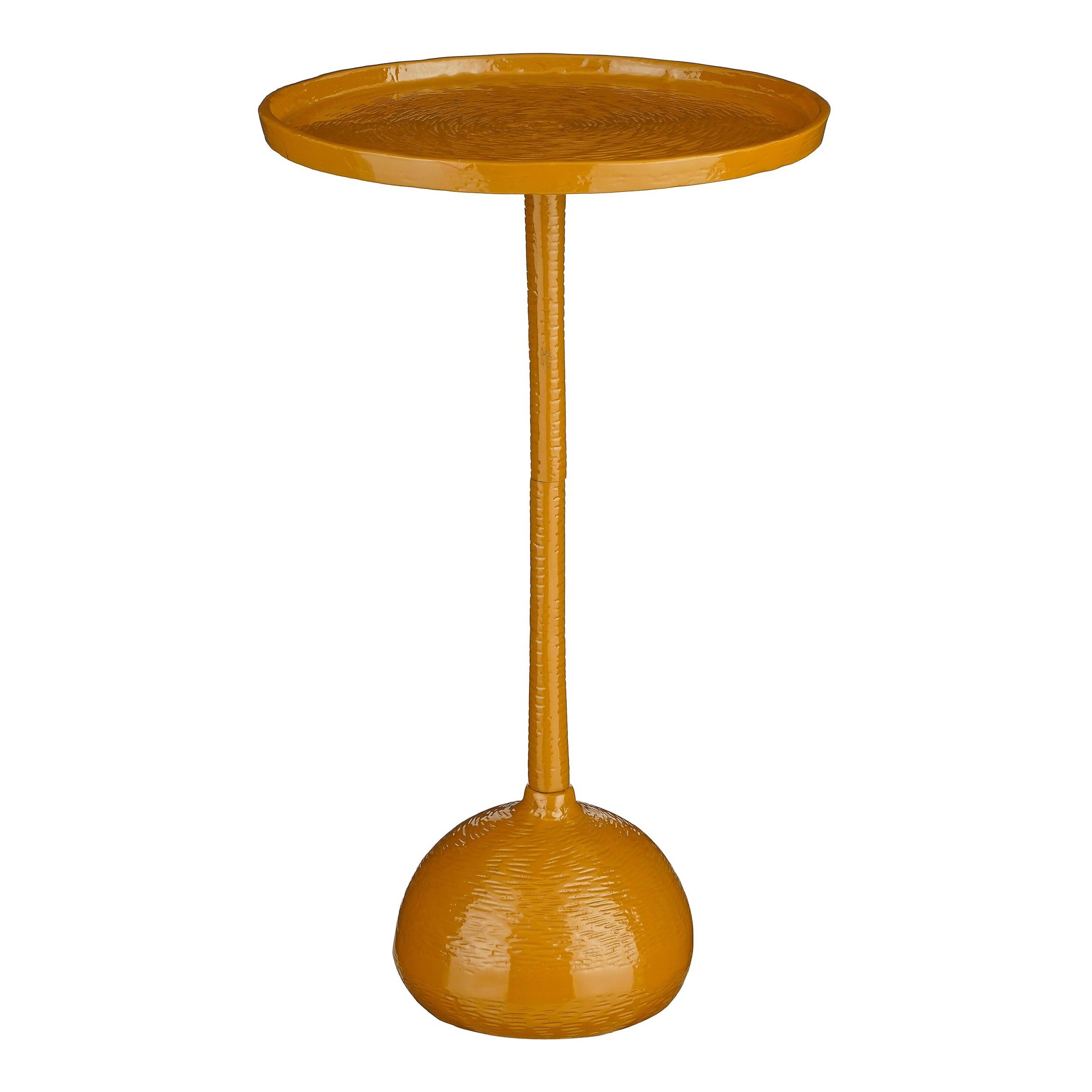 Table d&rsquo;appoint en aluminium recyclé marron H58