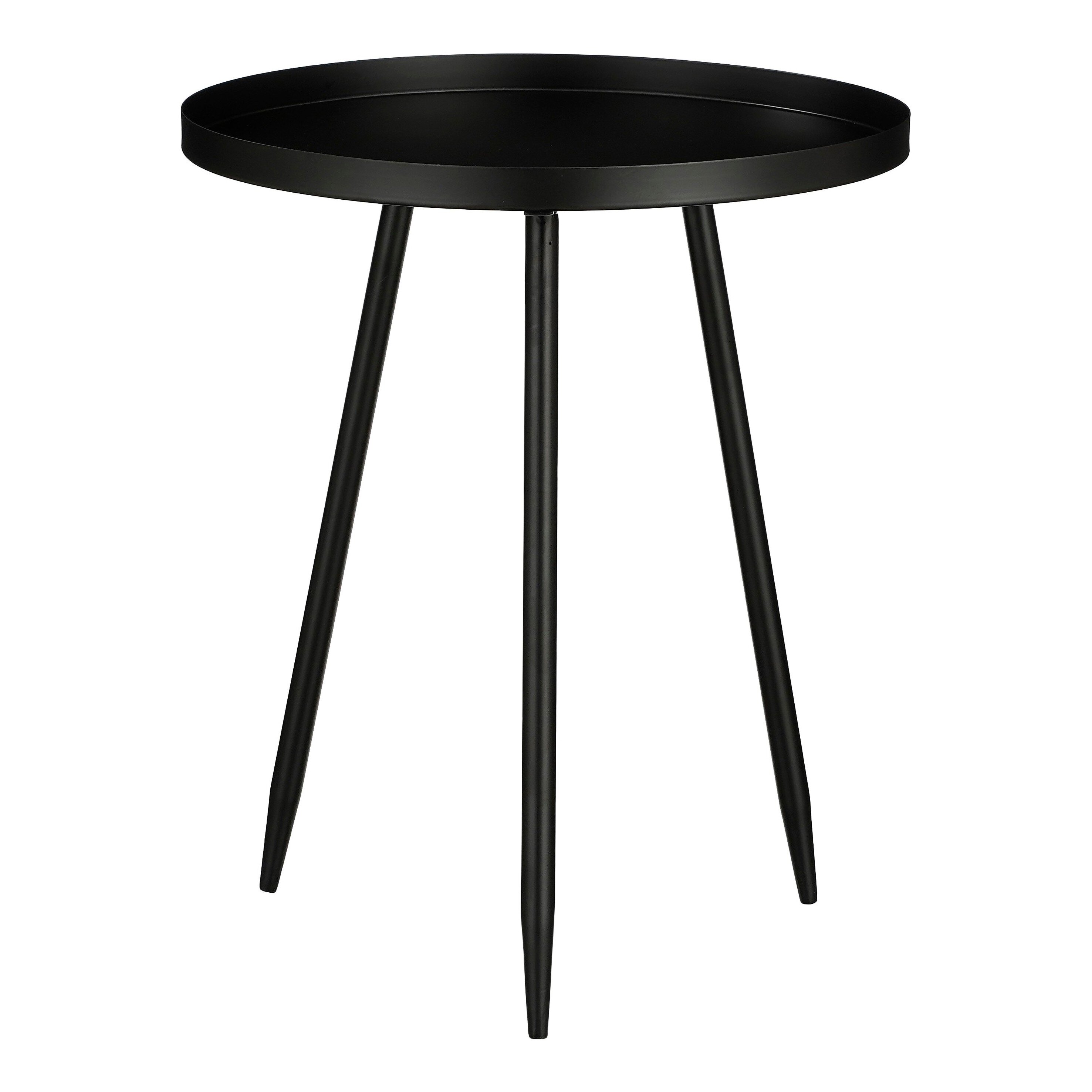 Table d’appoint en métal noir H49