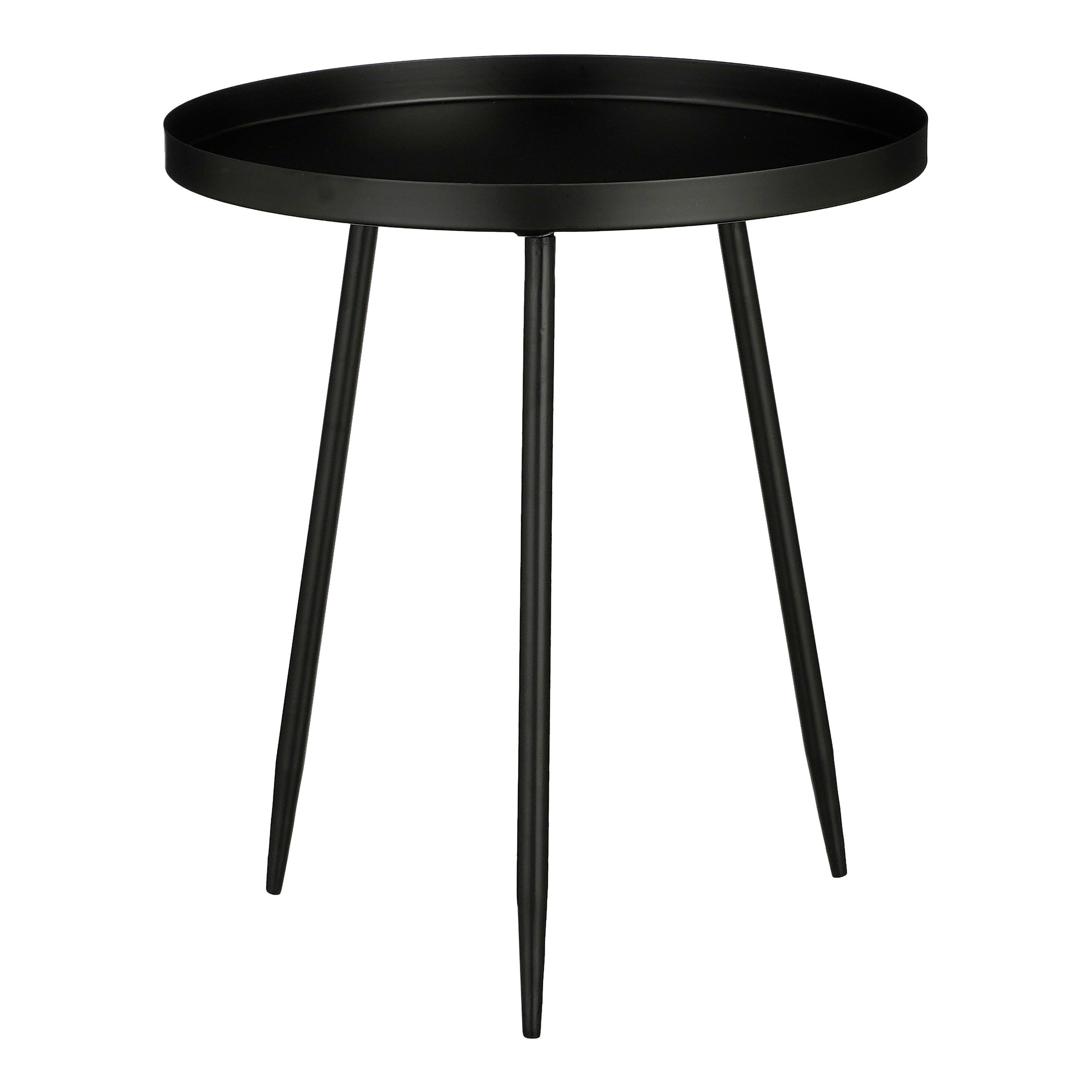 Table d&rsquo;appoint en métal noir H44