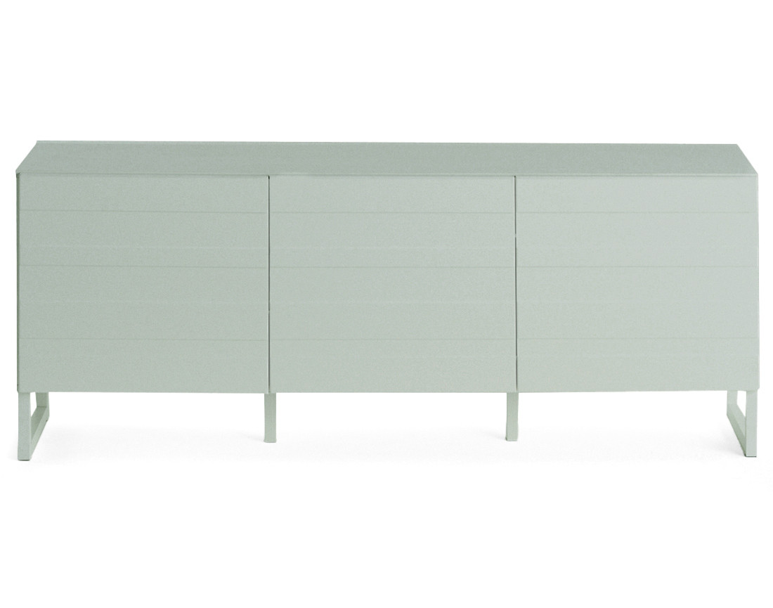 Meuble TV style contemporain 165 cm vert sauge