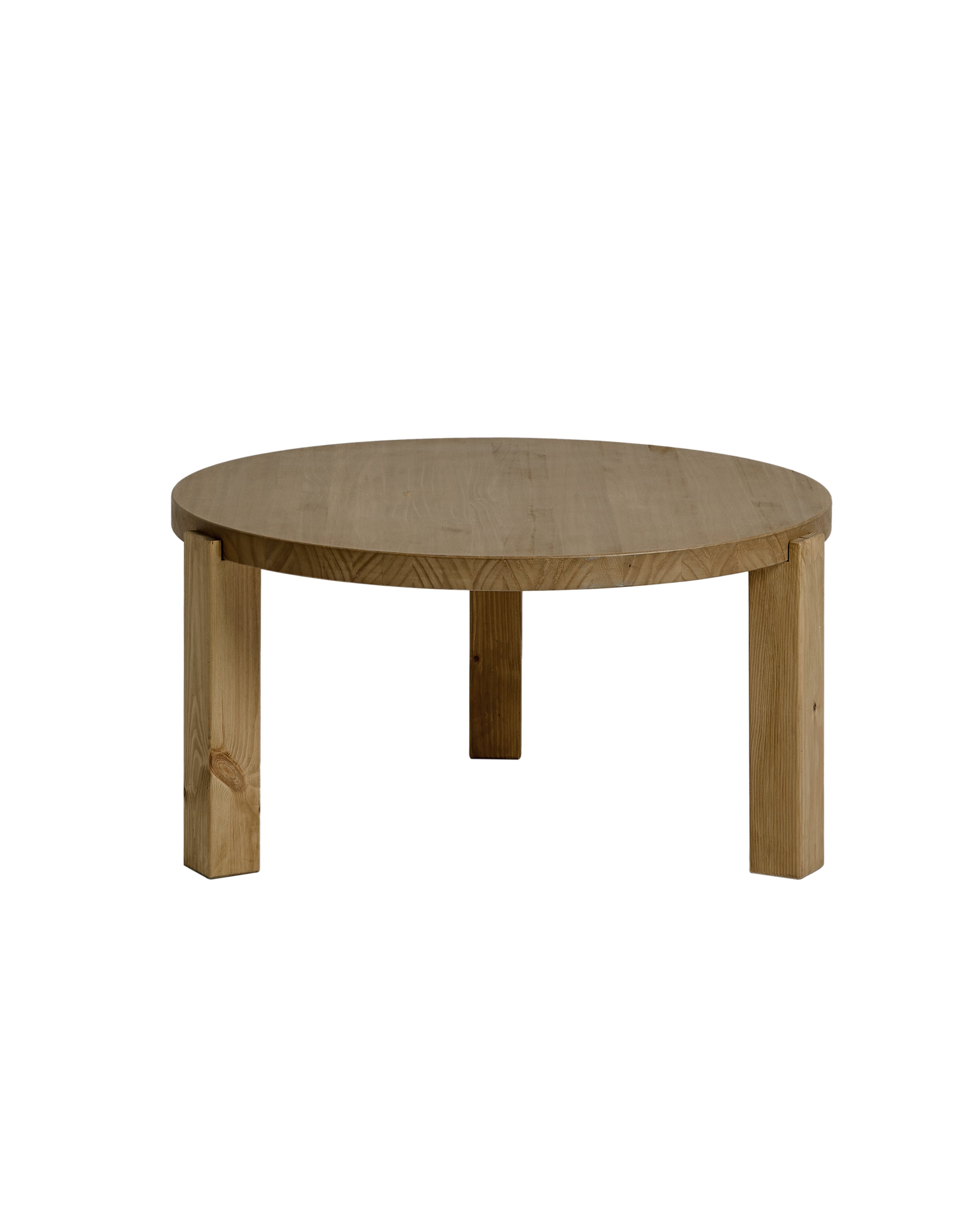 Table basse circulaire couleur marron, 80×42 cm