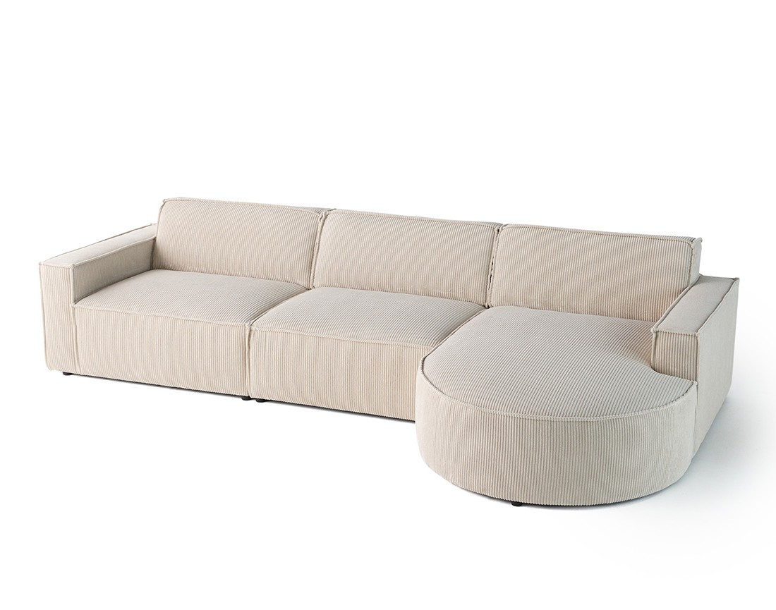 spiaggia - Canapé velours côtelé Beige - Vue supplémentaire 2