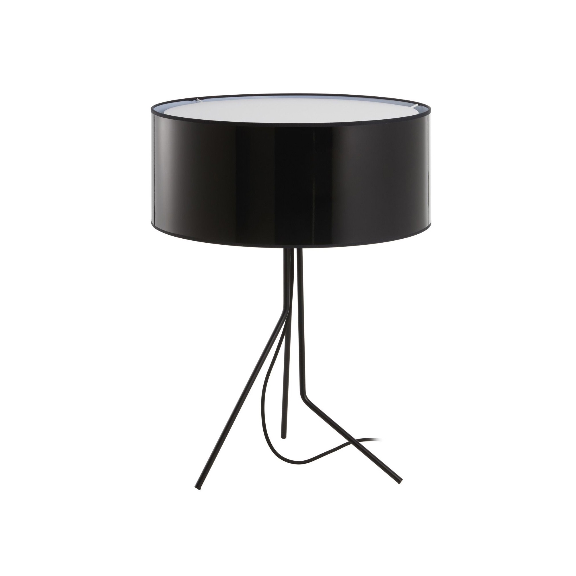 Lampe à poser en métal, noir H&nbsp;: 60cm