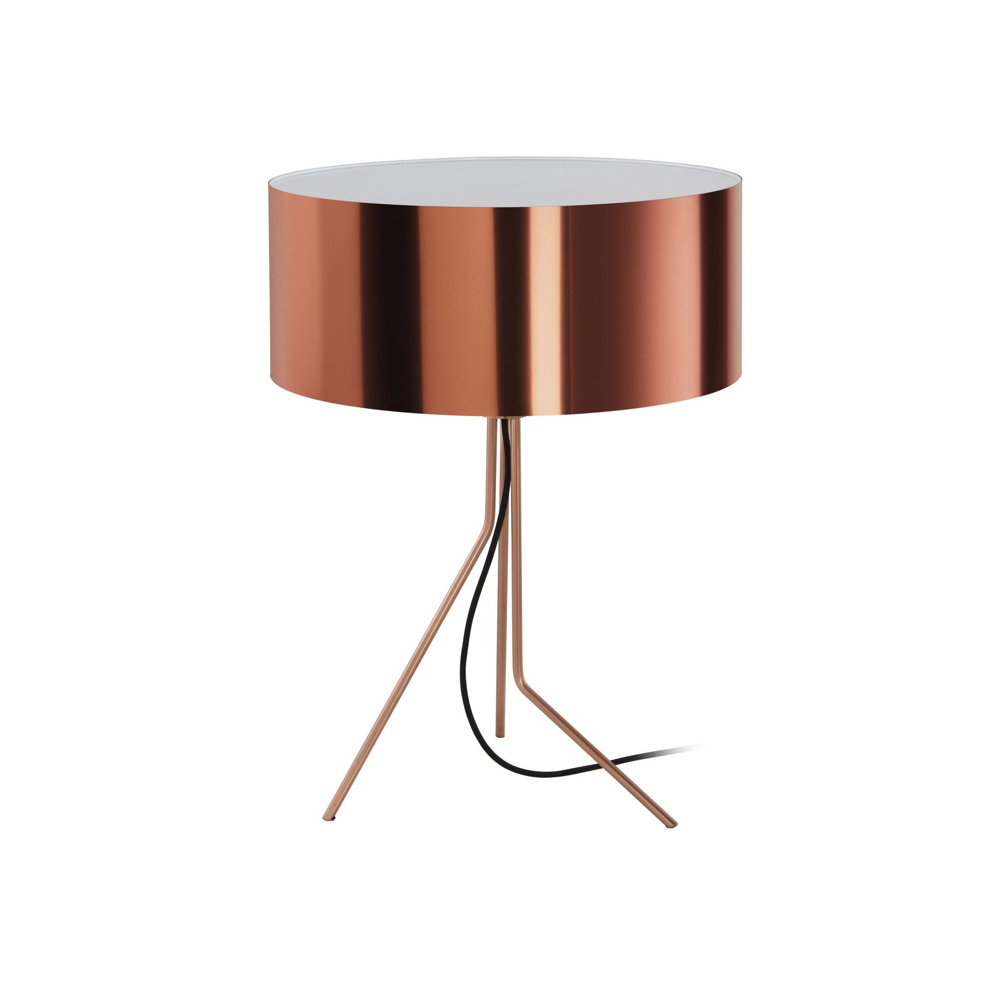 Lampe à poser en métal, cuivre H&nbsp;: 60cm