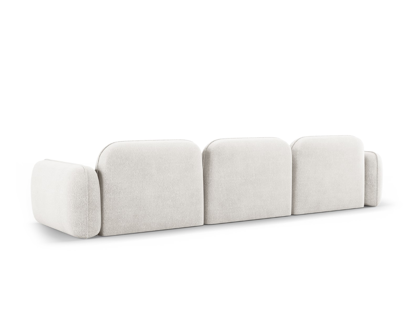 Lucien - Canapé velours, bouclette Blanc - Vue supplémentaire 2