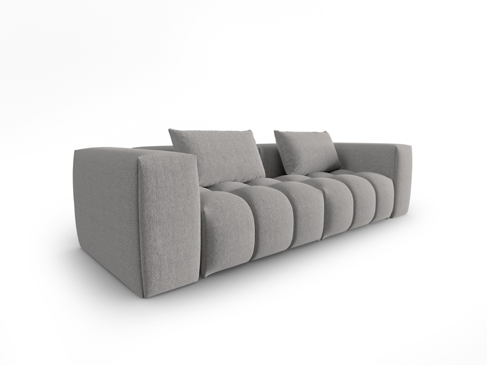 Lorella - Canapé tweed Beige - Vue supplémentaire 2