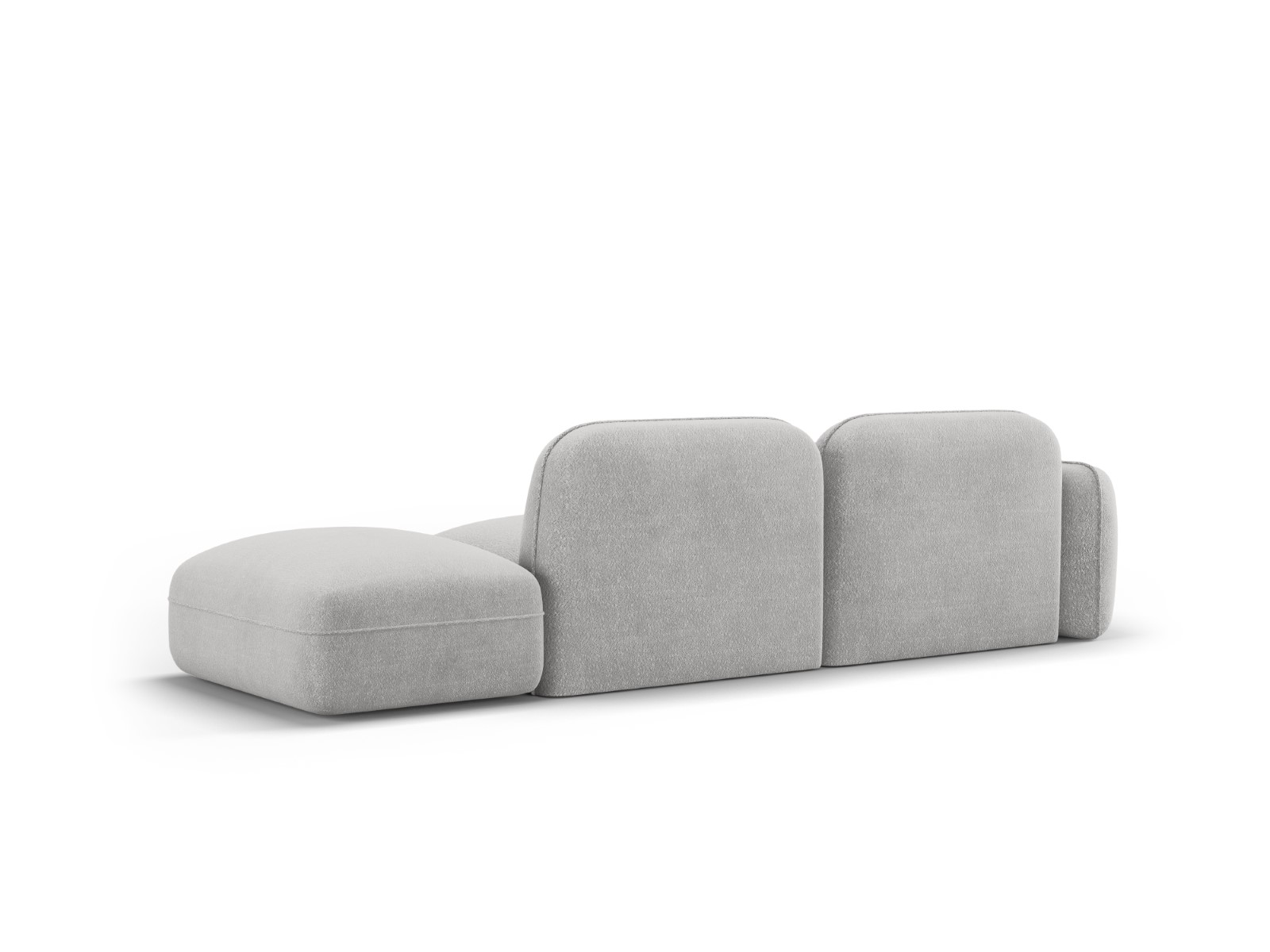 Lucien - Canapé velours, bouclette Gris - Vue supplémentaire 2