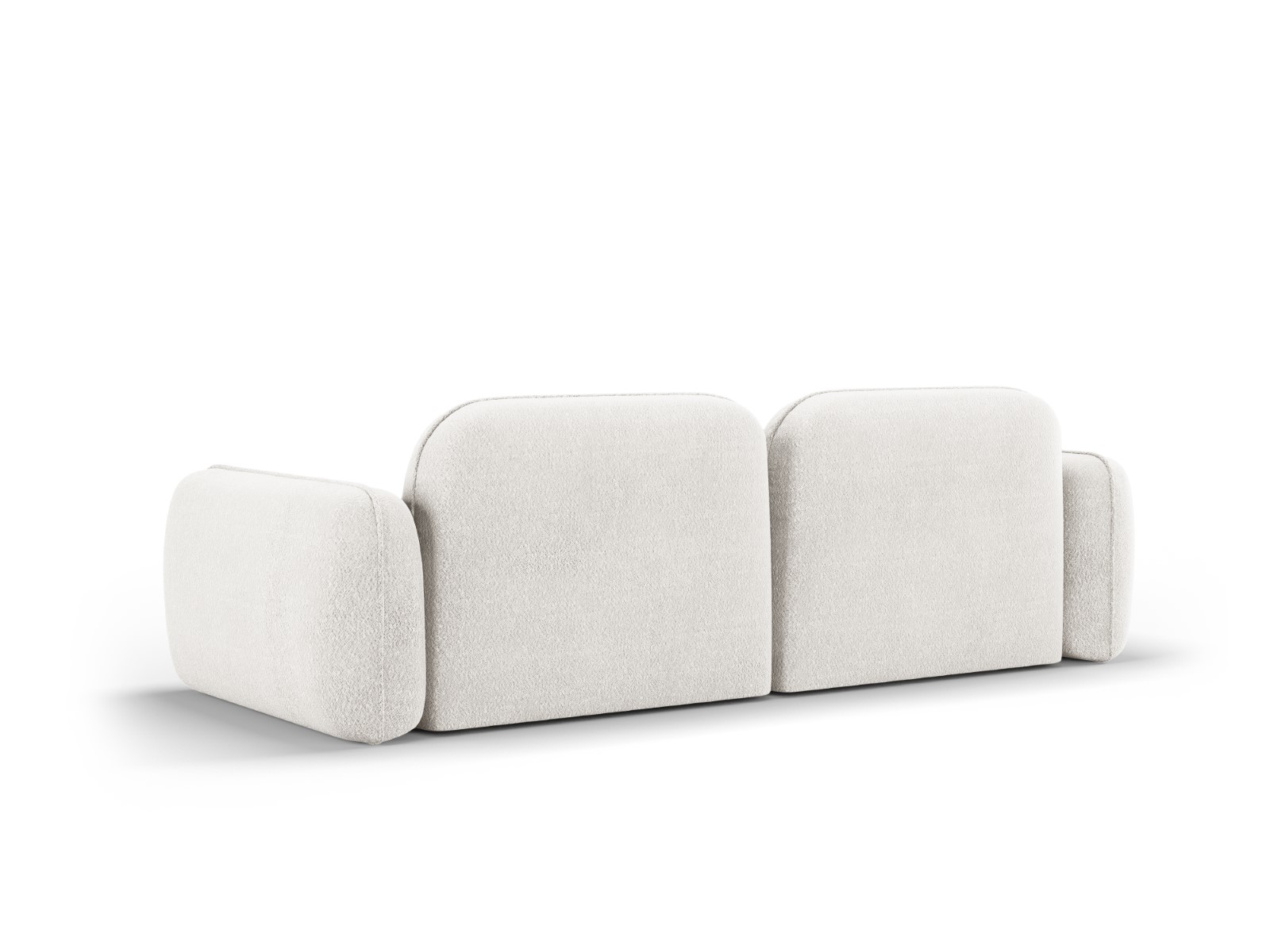 Lucien - Canapé velours, bouclette Blanc - Vue supplémentaire 2