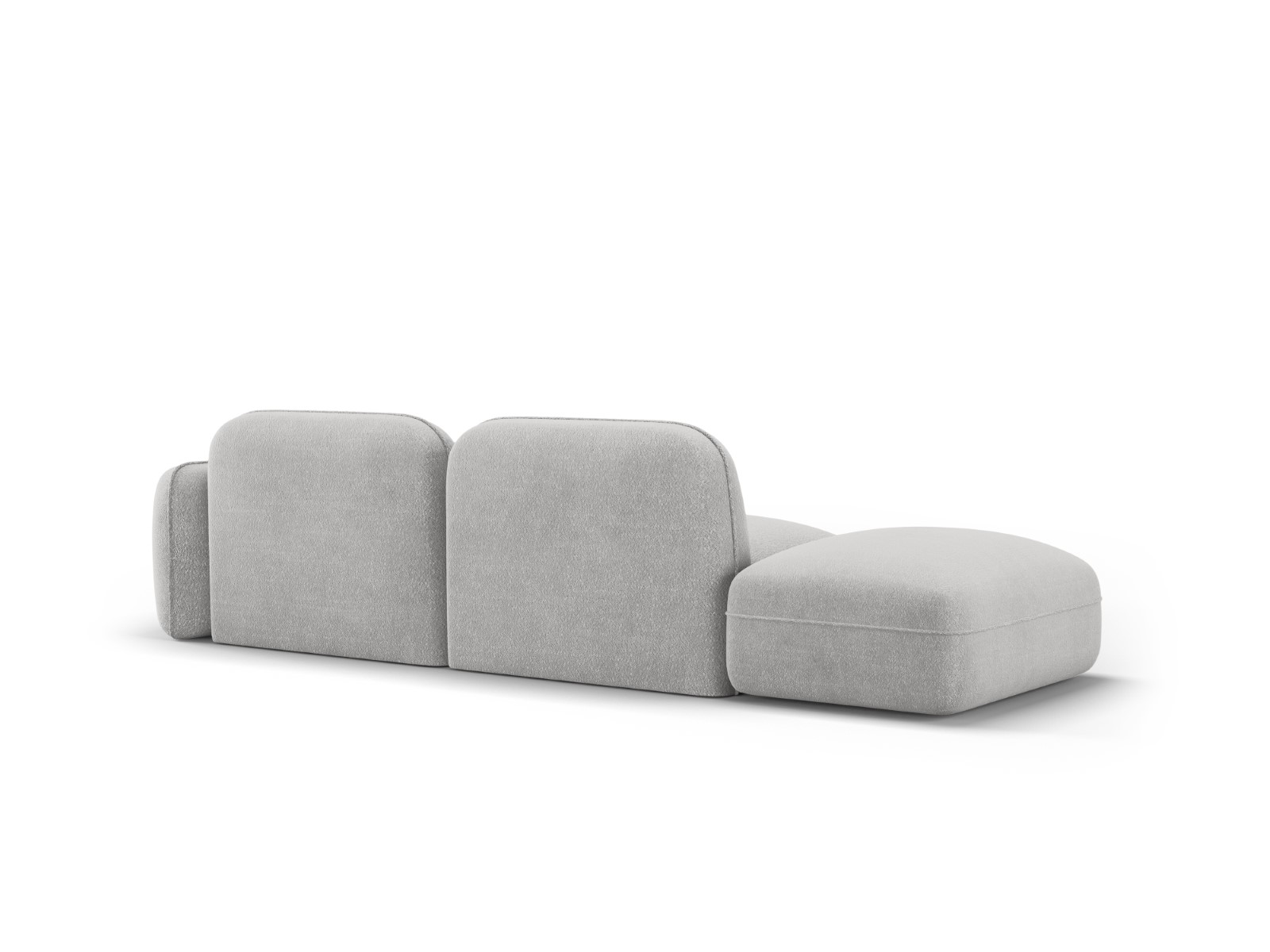 Lucien - Canapé velours, bouclette Gris - Vue supplémentaire 2