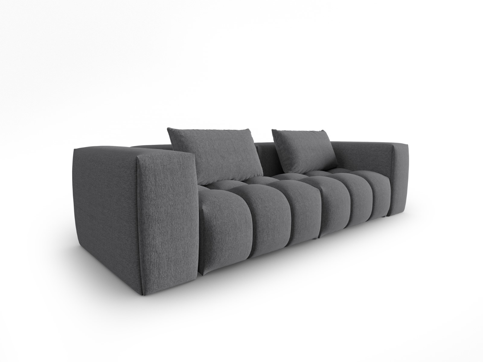 lorella - Canapé tweed Gris - Vue supplémentaire 2