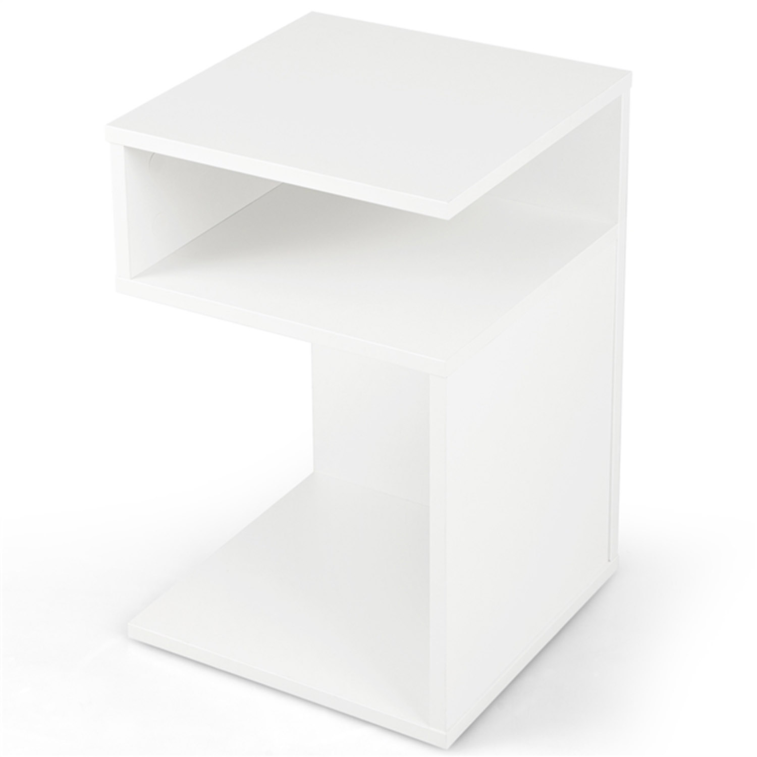 Table d’appoint pour salon chambre minimaliste blanc 33x 33x 50cm
