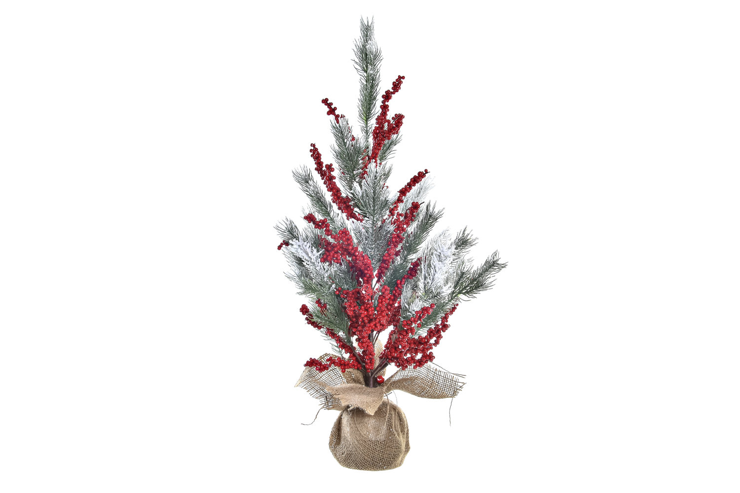 Arbol navidad pvc rojo 35x35x70 cm