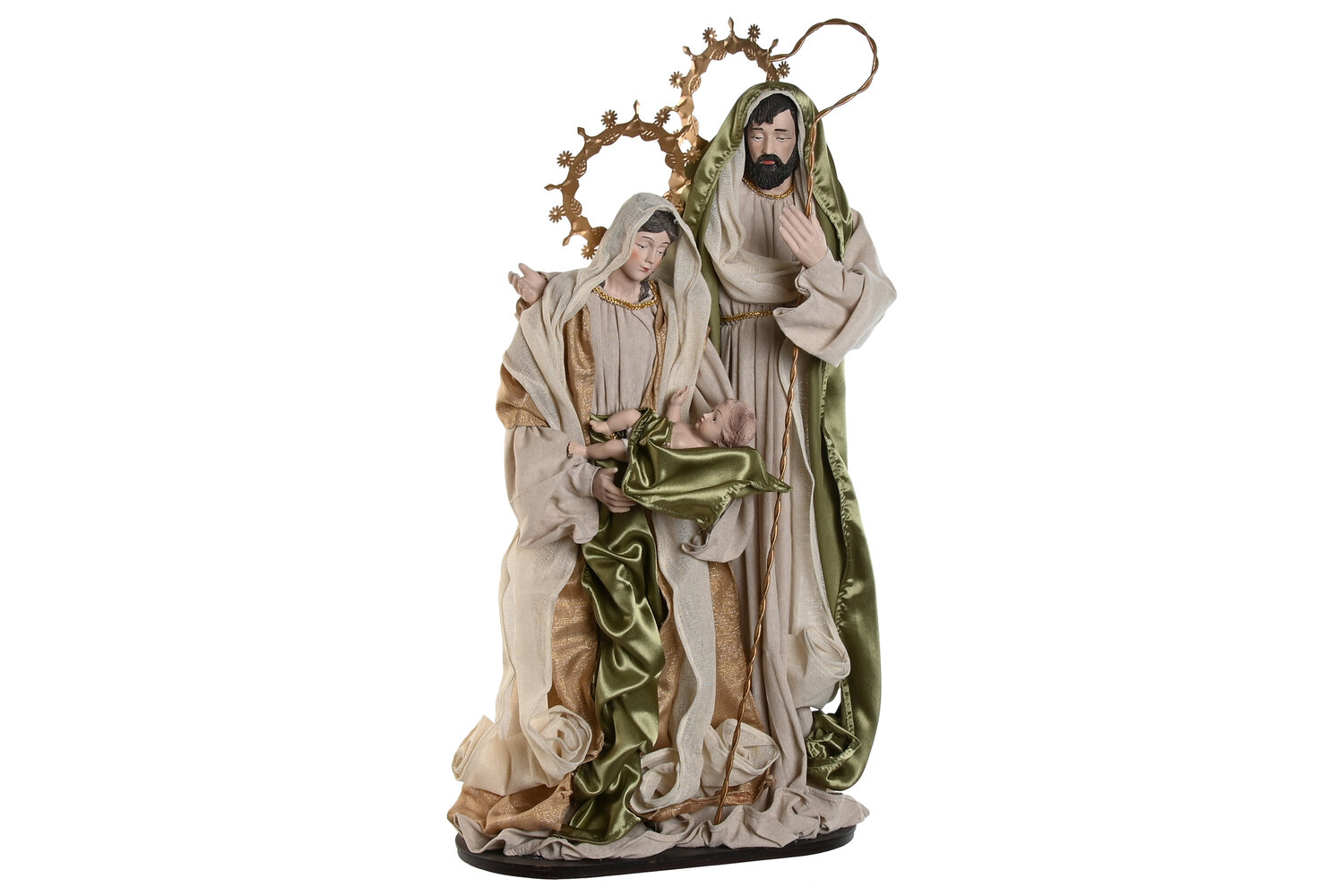 Nacimiento navidad poliester beige 48x28x90 cm