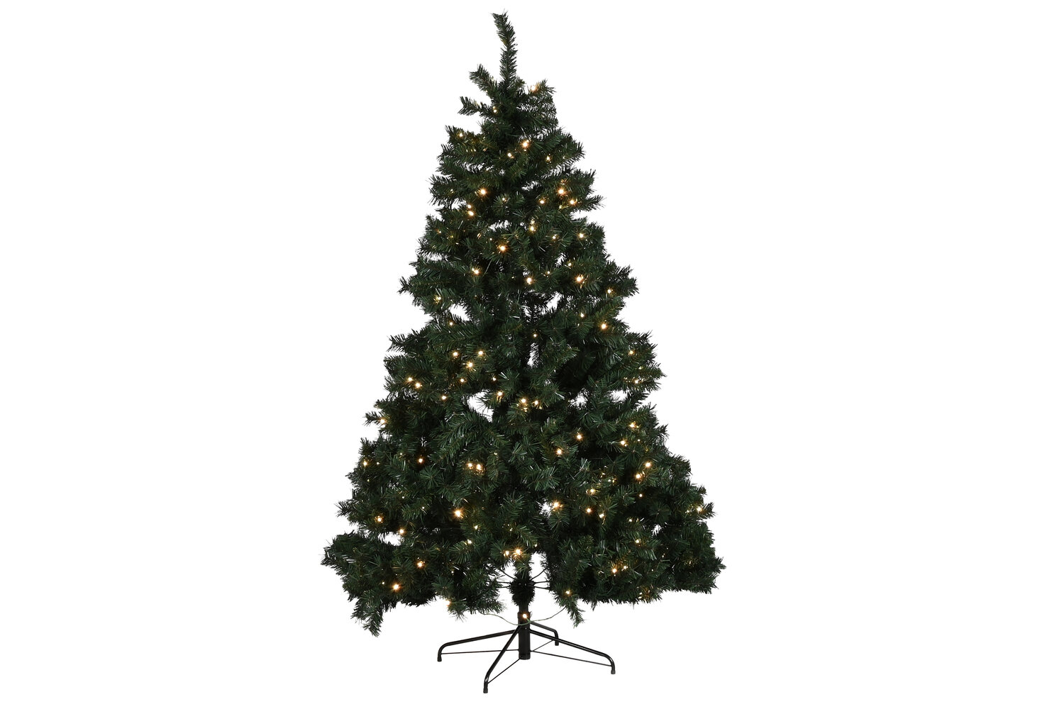 Arbol navidad led pvc verde 132x132x210cm