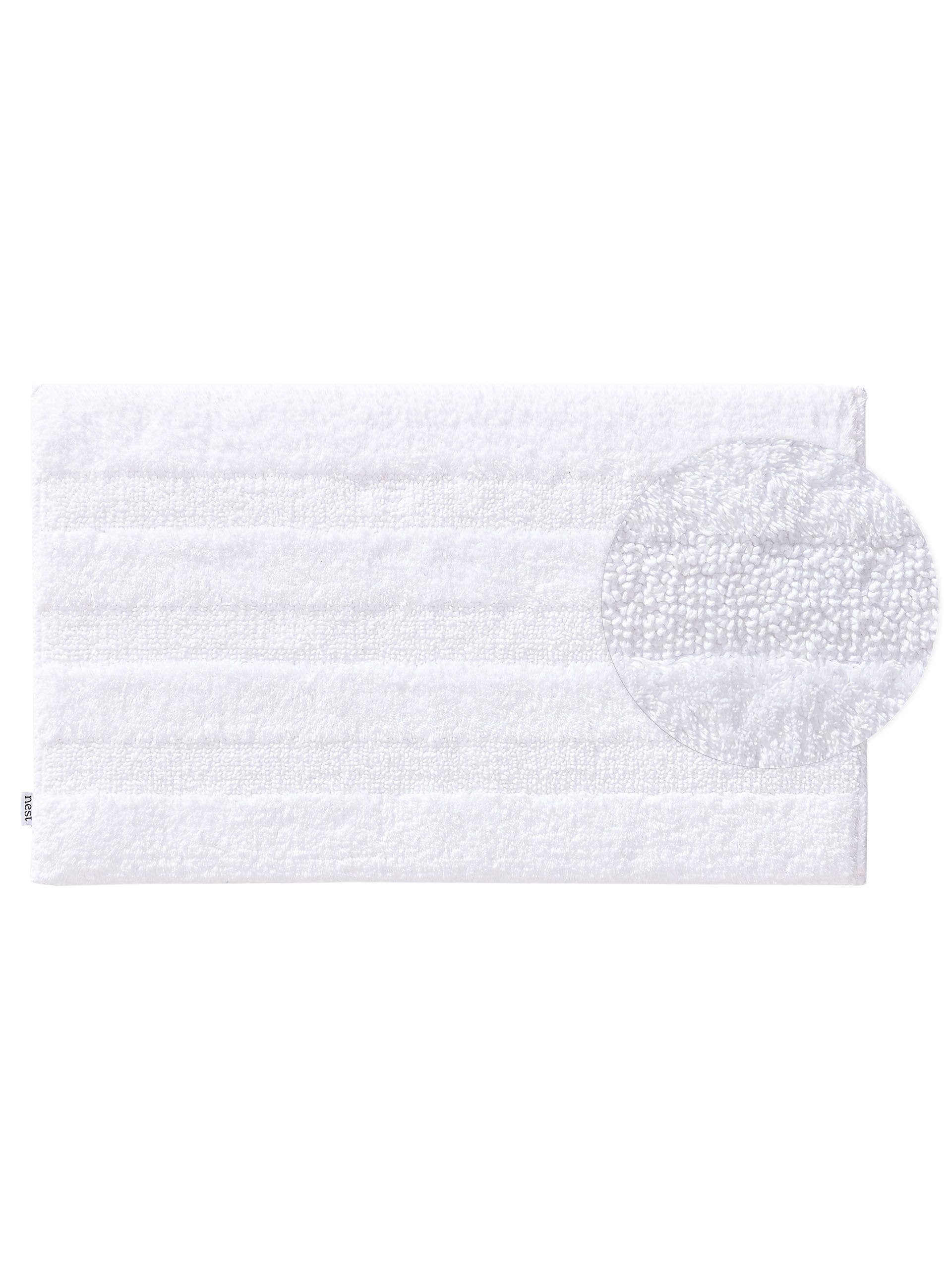 Benuta Alfombrilla de baño blanco 50x80