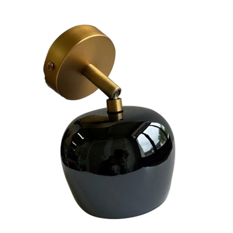 Applique en céramique noire et laiton