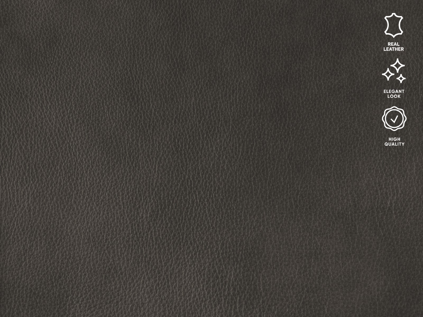 audra - Canapé cuir de vachette Gris - Vue supplémentaire 2
