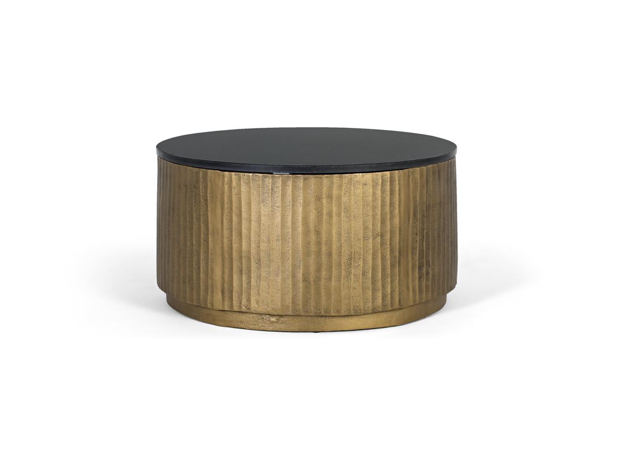 Table basse avec plateau en granit diamètre 80cm