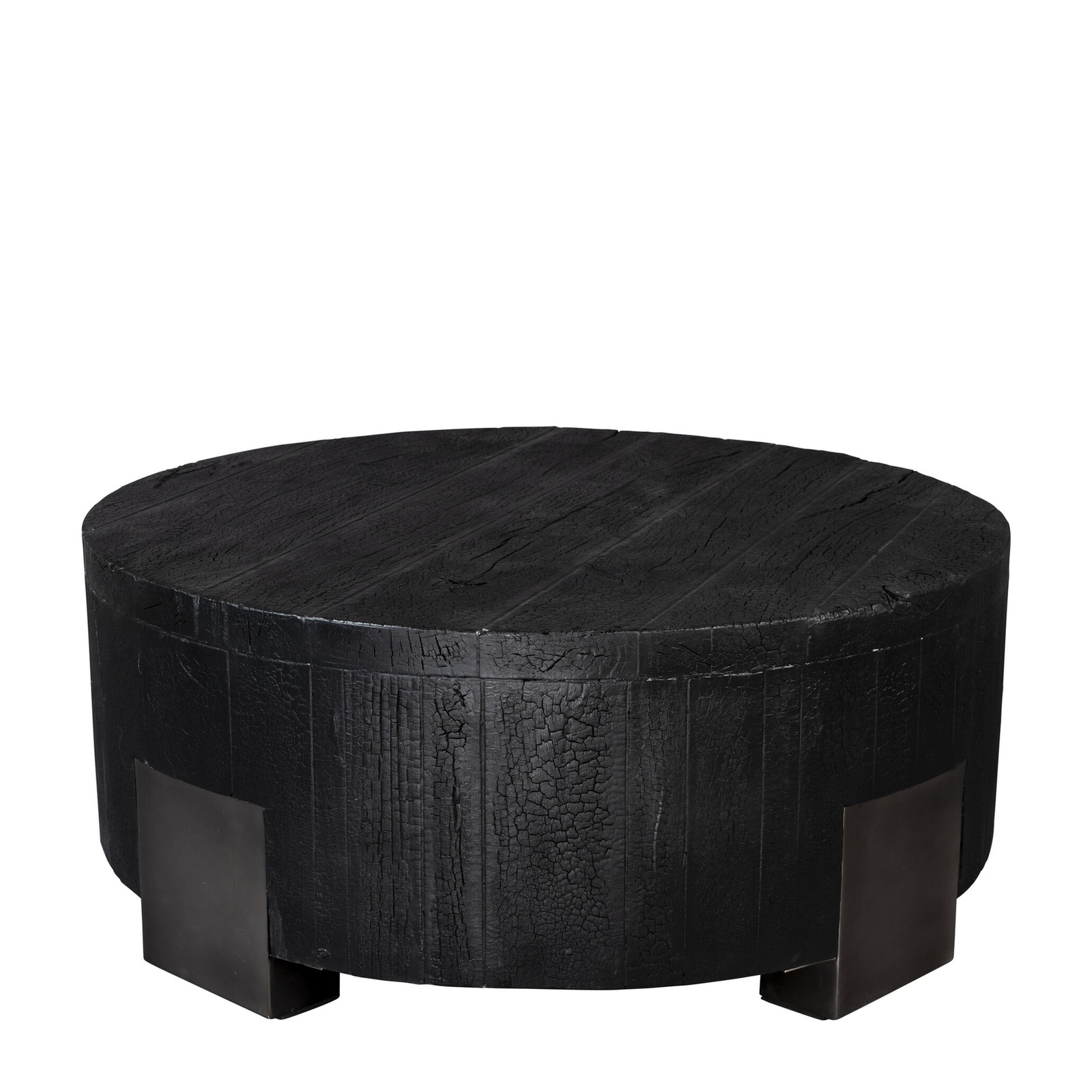 Table basse en bois noir