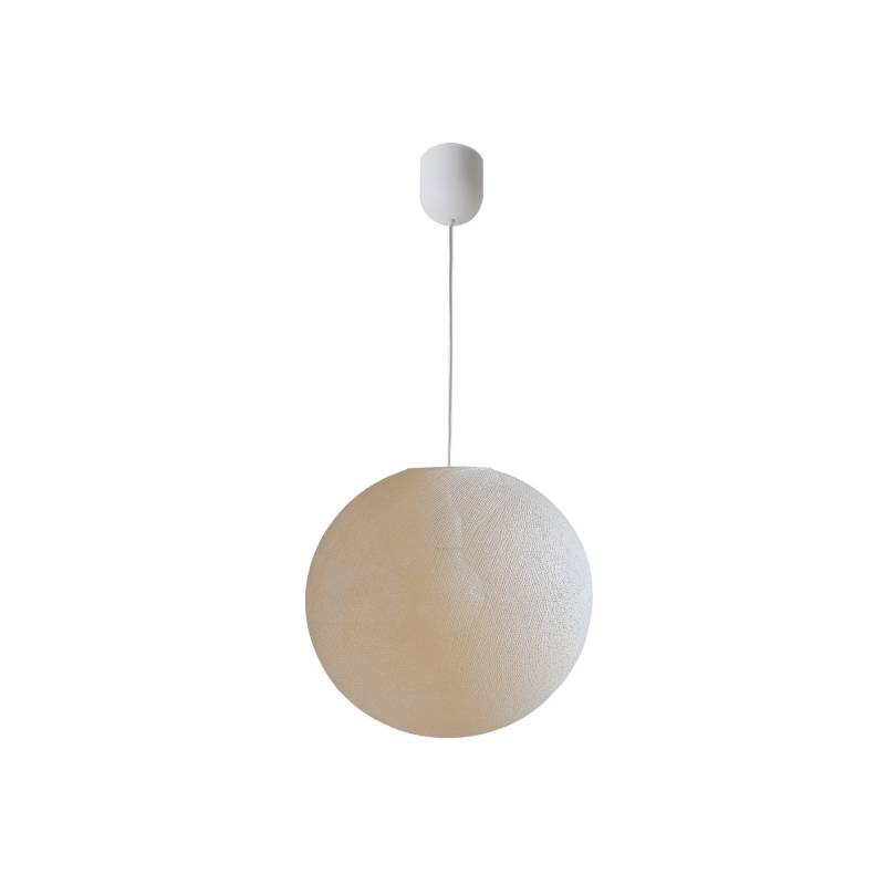 suspension globe light ø36cm écru