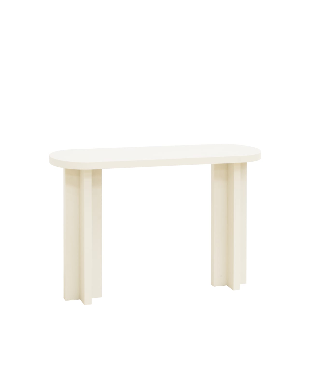 Console en microciment blanc 120x80cm
