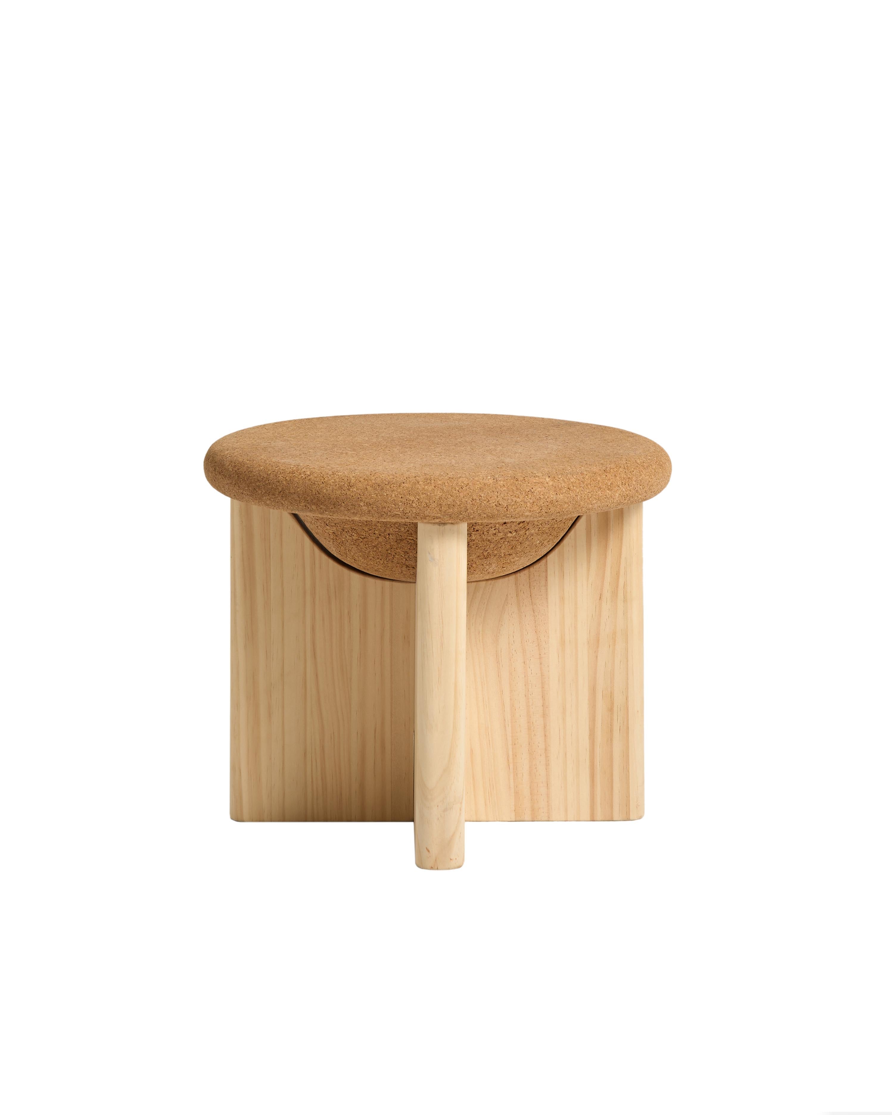 Tabouret design en liège