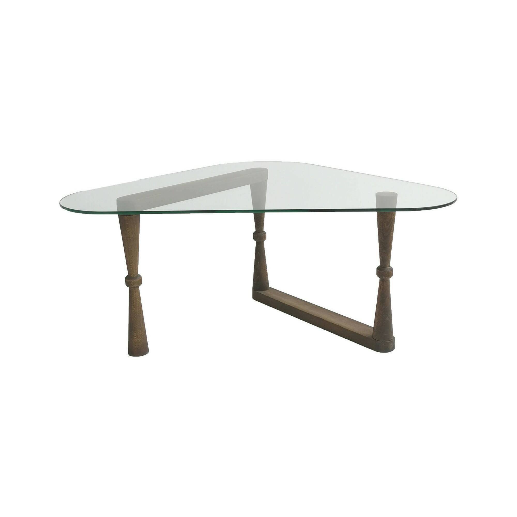 Table basse en bois beige 96×81 h41 cm