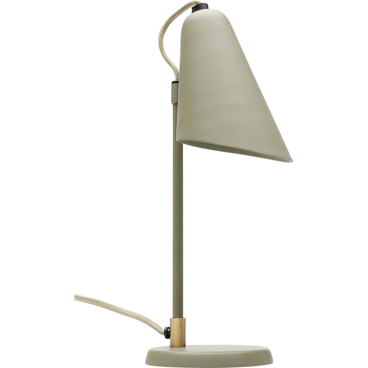 Lampe en acier vert sage